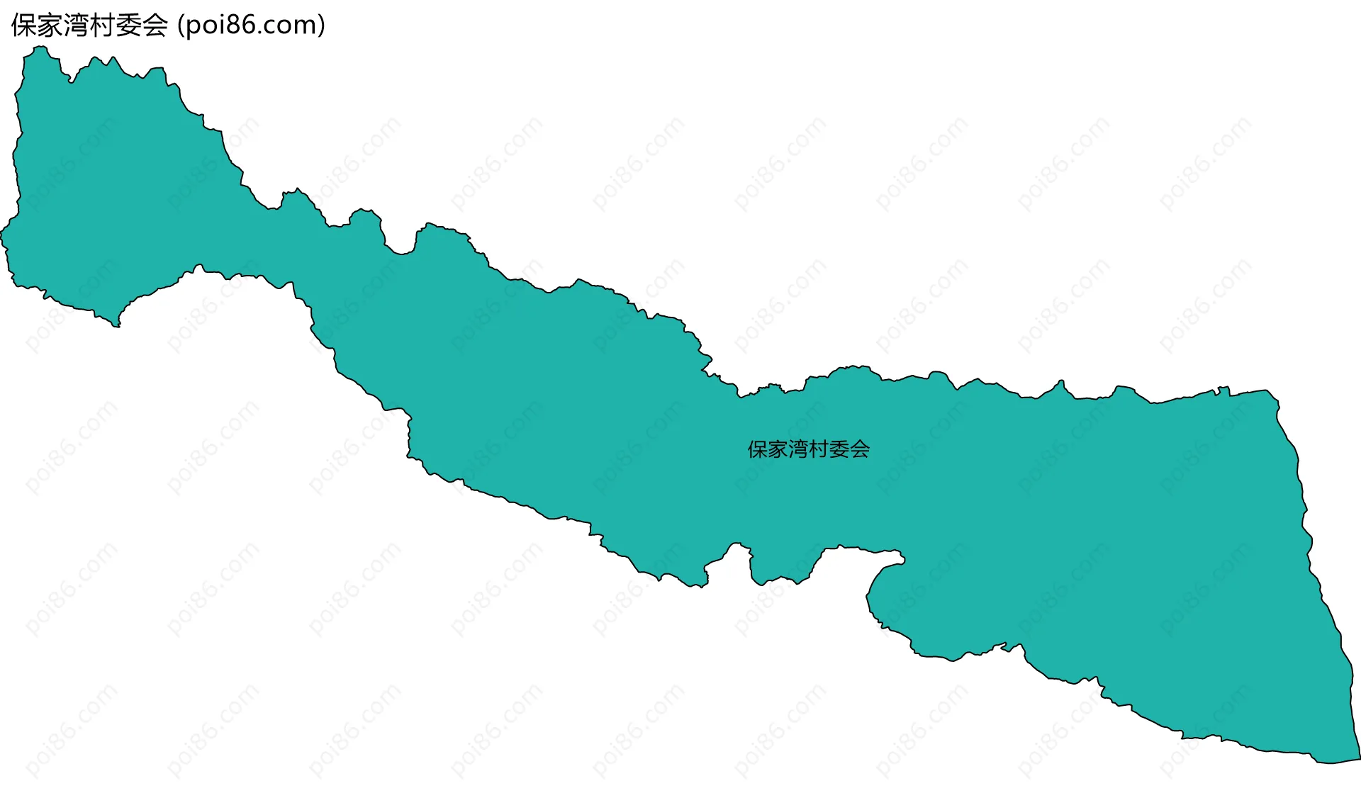 保家湾村委会边界地图