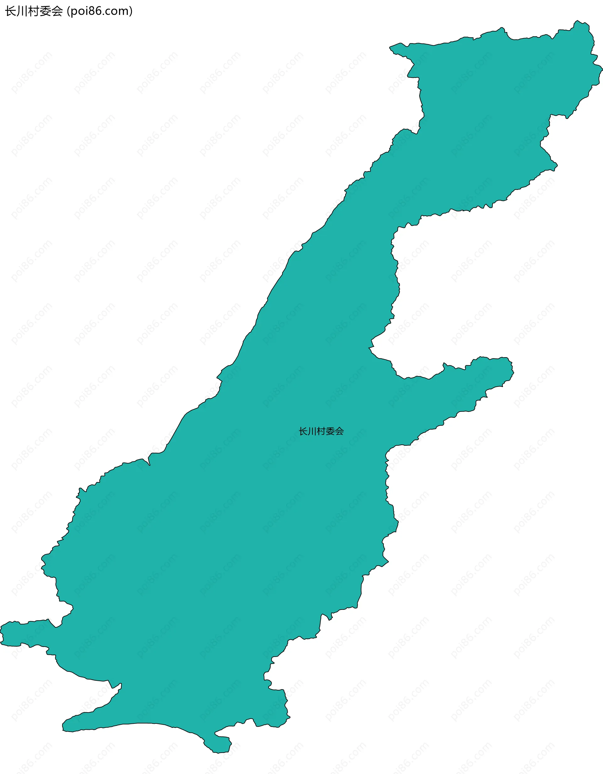 长川村委会边界地图