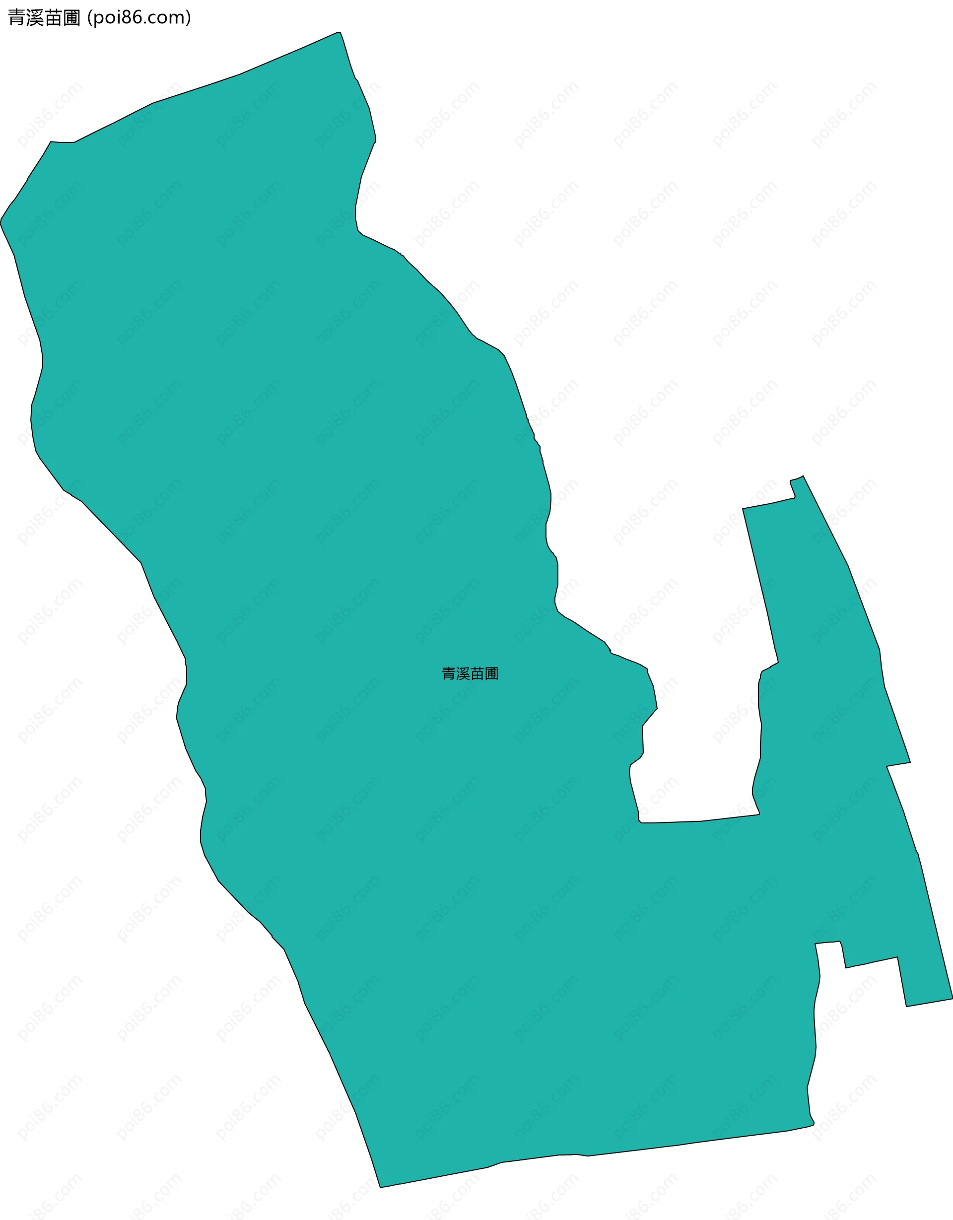 青溪苗圃边界地图