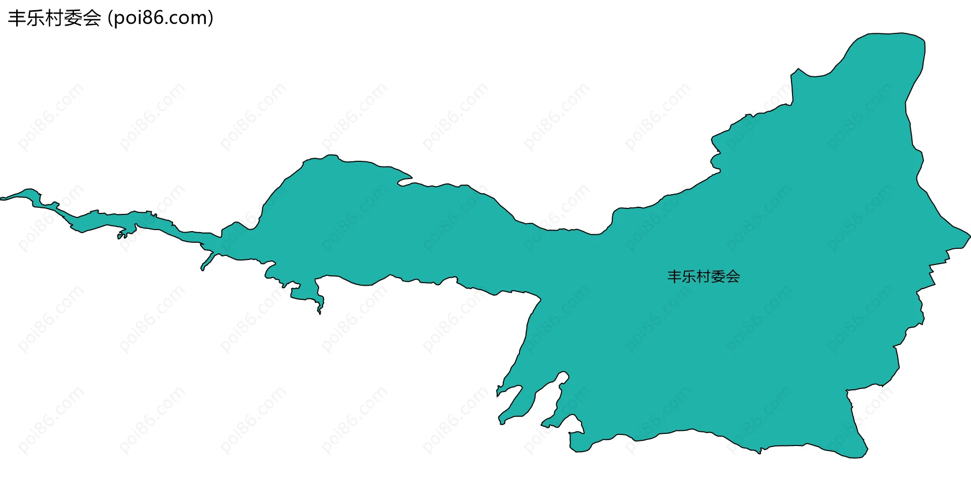 丰乐村委会边界地图