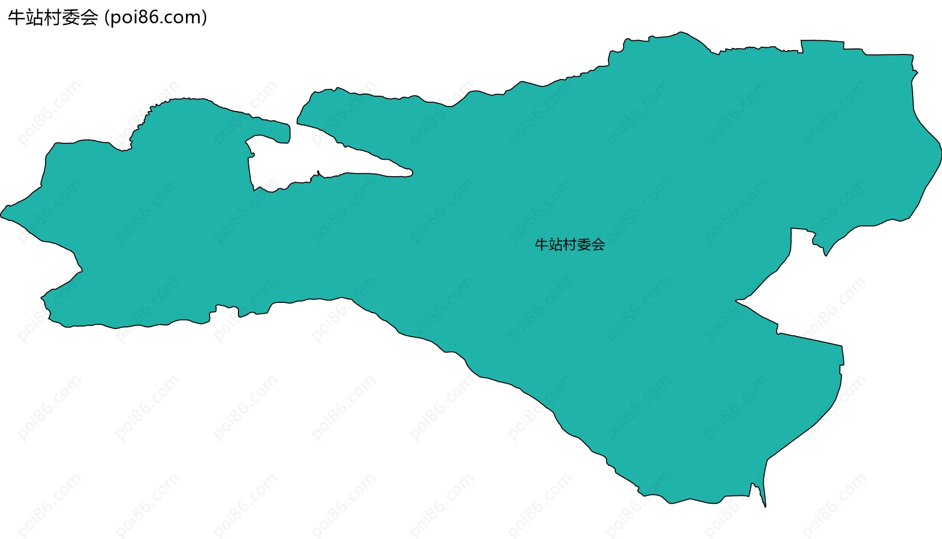 牛站村委会边界地图