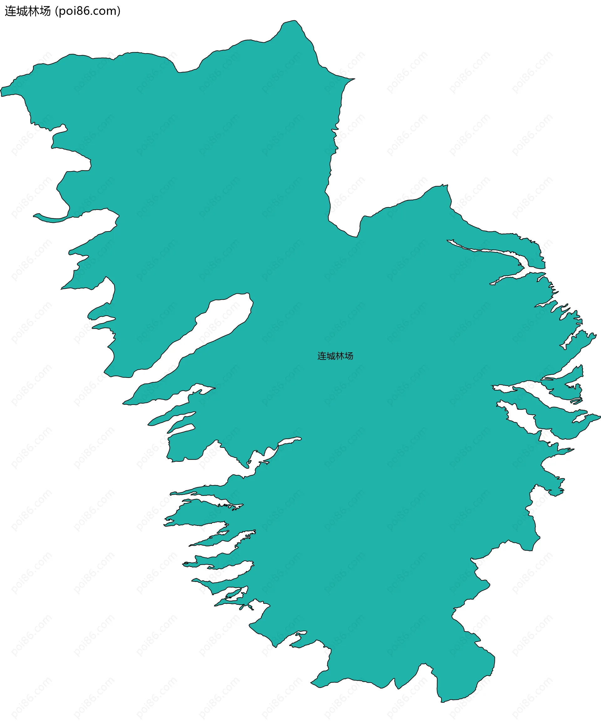 连城林场边界地图