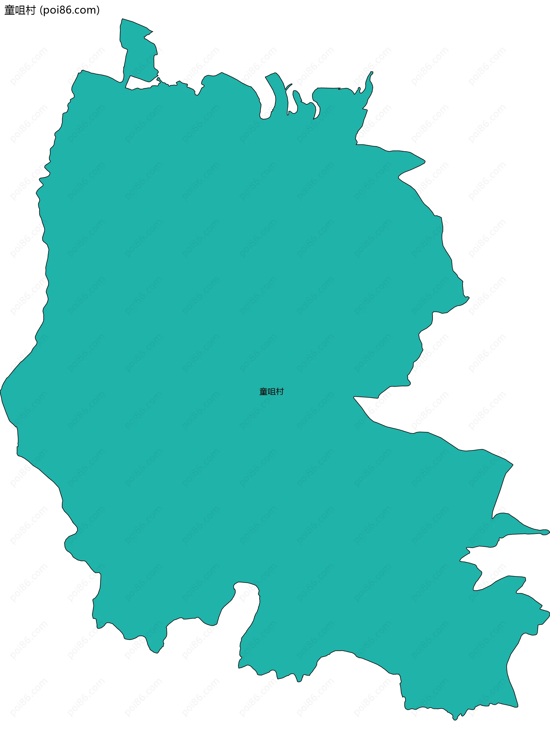 童咀村边界地图