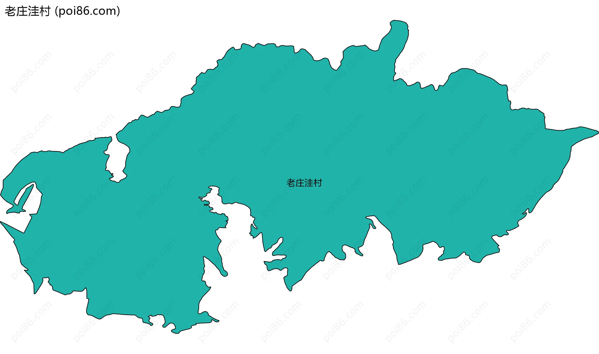 老庄洼村边界地图