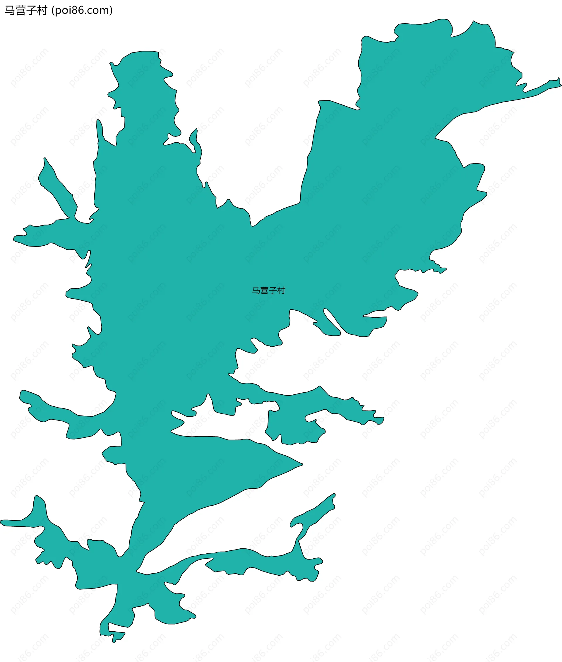 马营子村边界地图