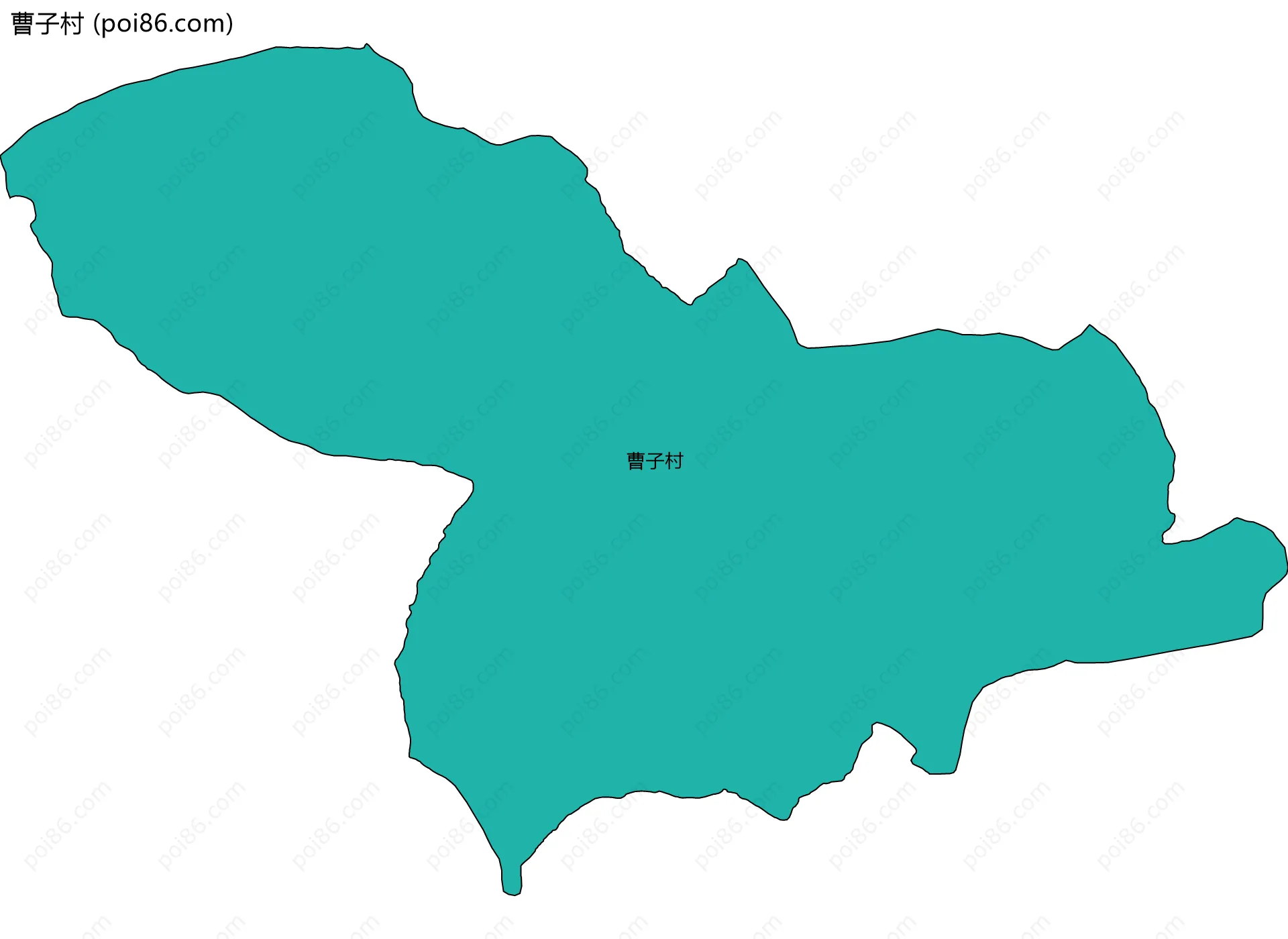 曹子村边界地图
