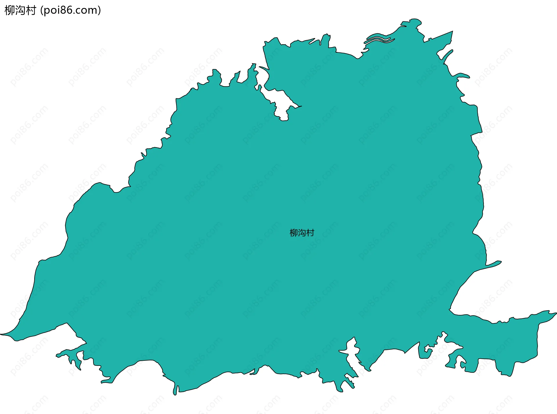 柳沟村边界地图