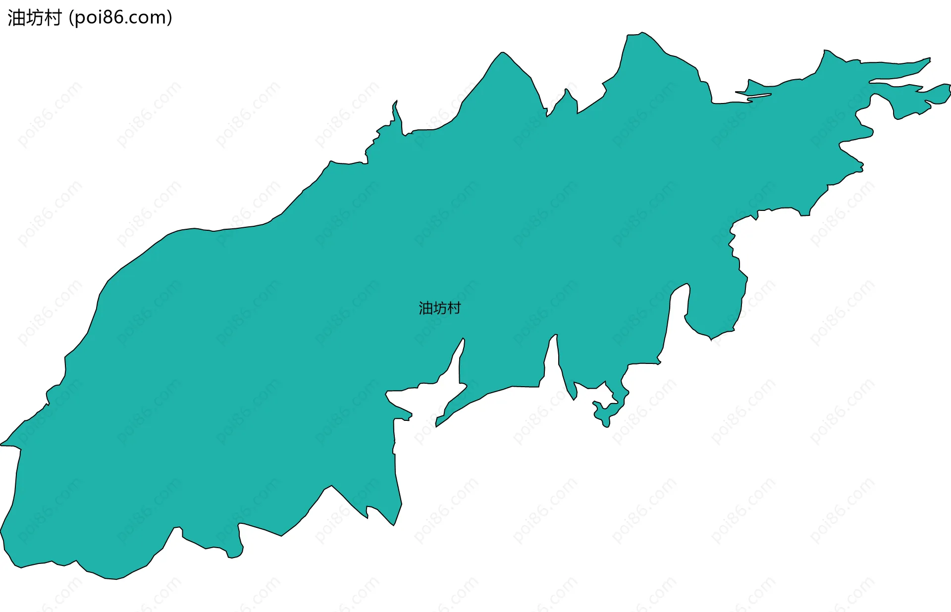 油坊村边界地图