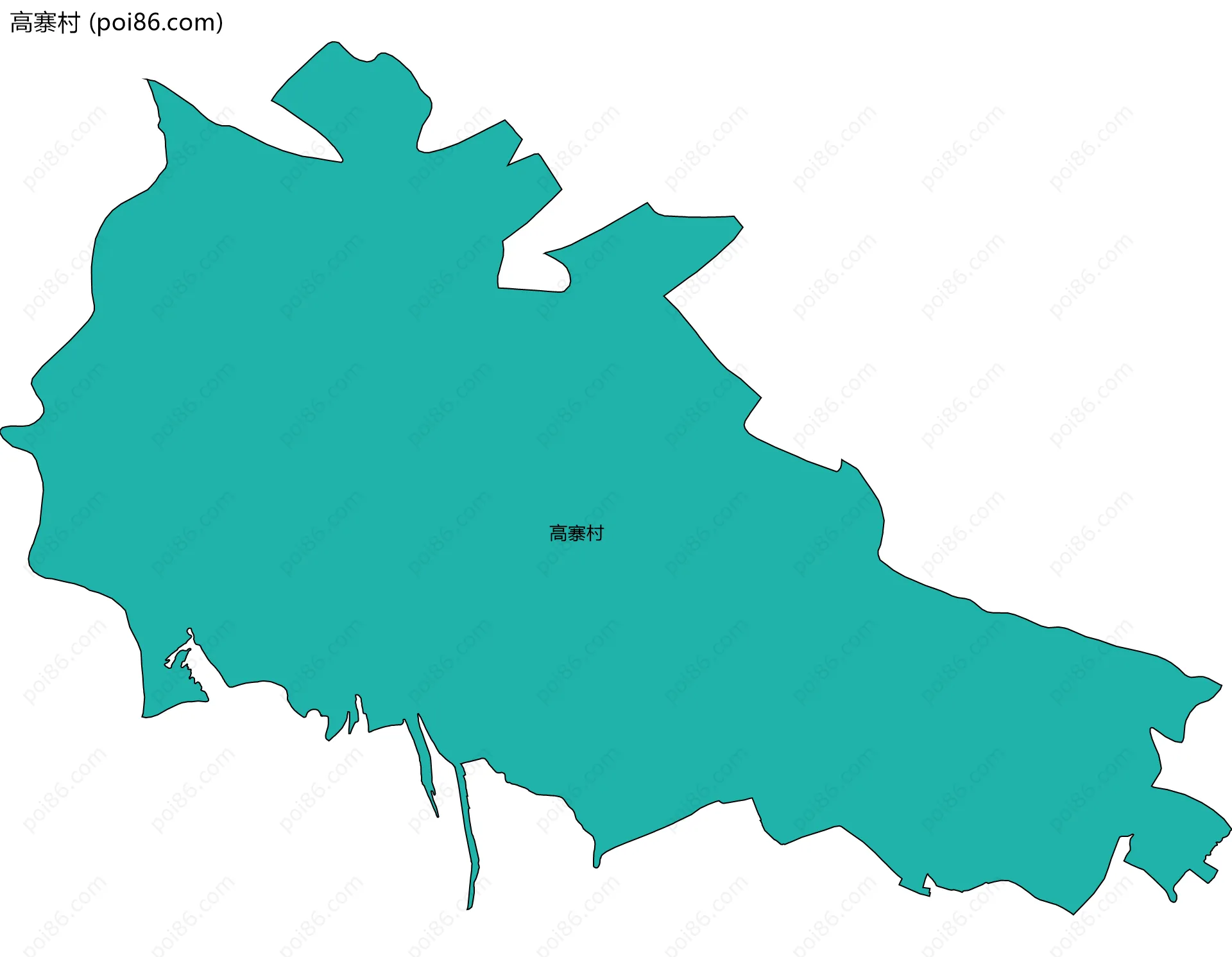 高寨村边界地图