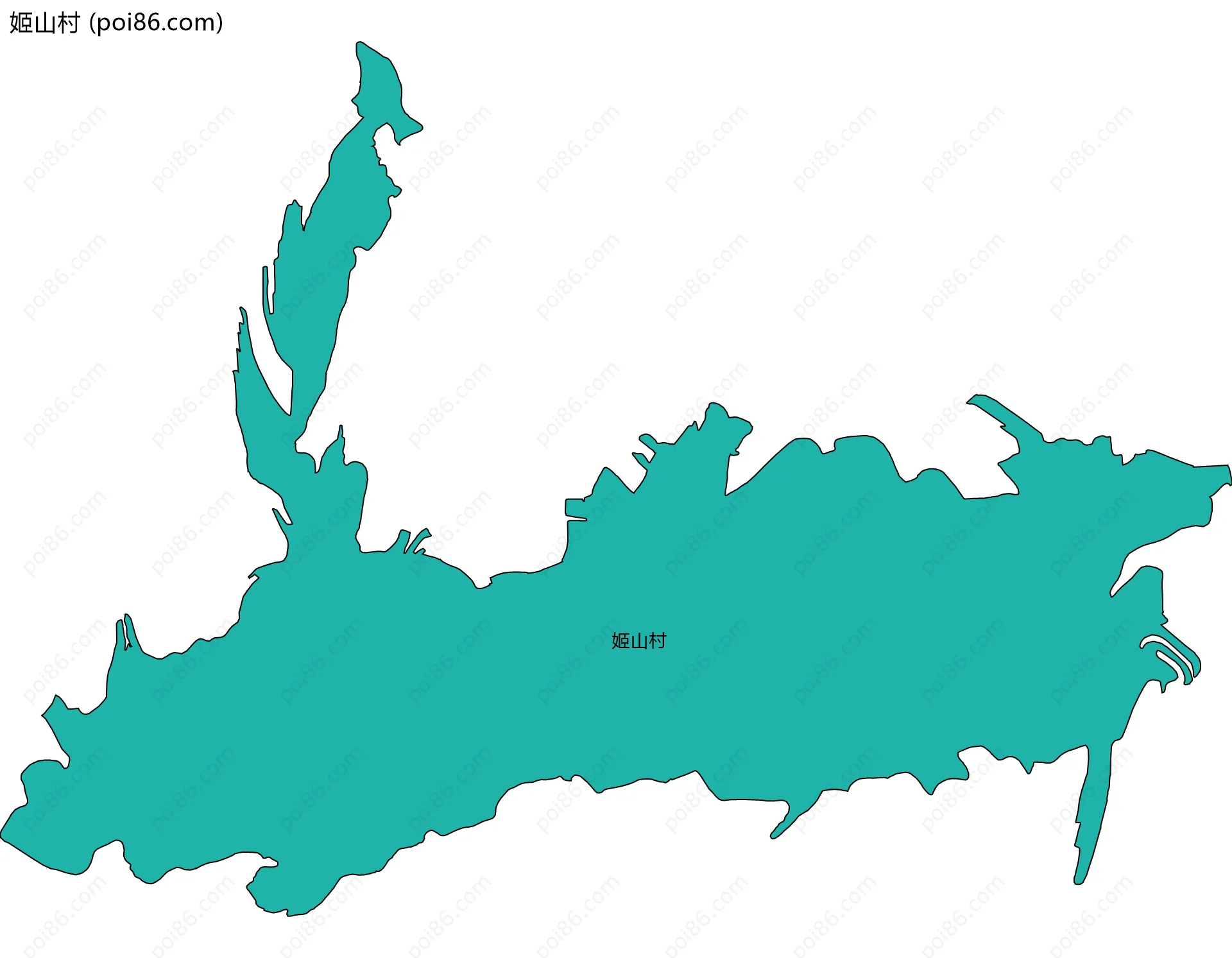 姬山村边界地图