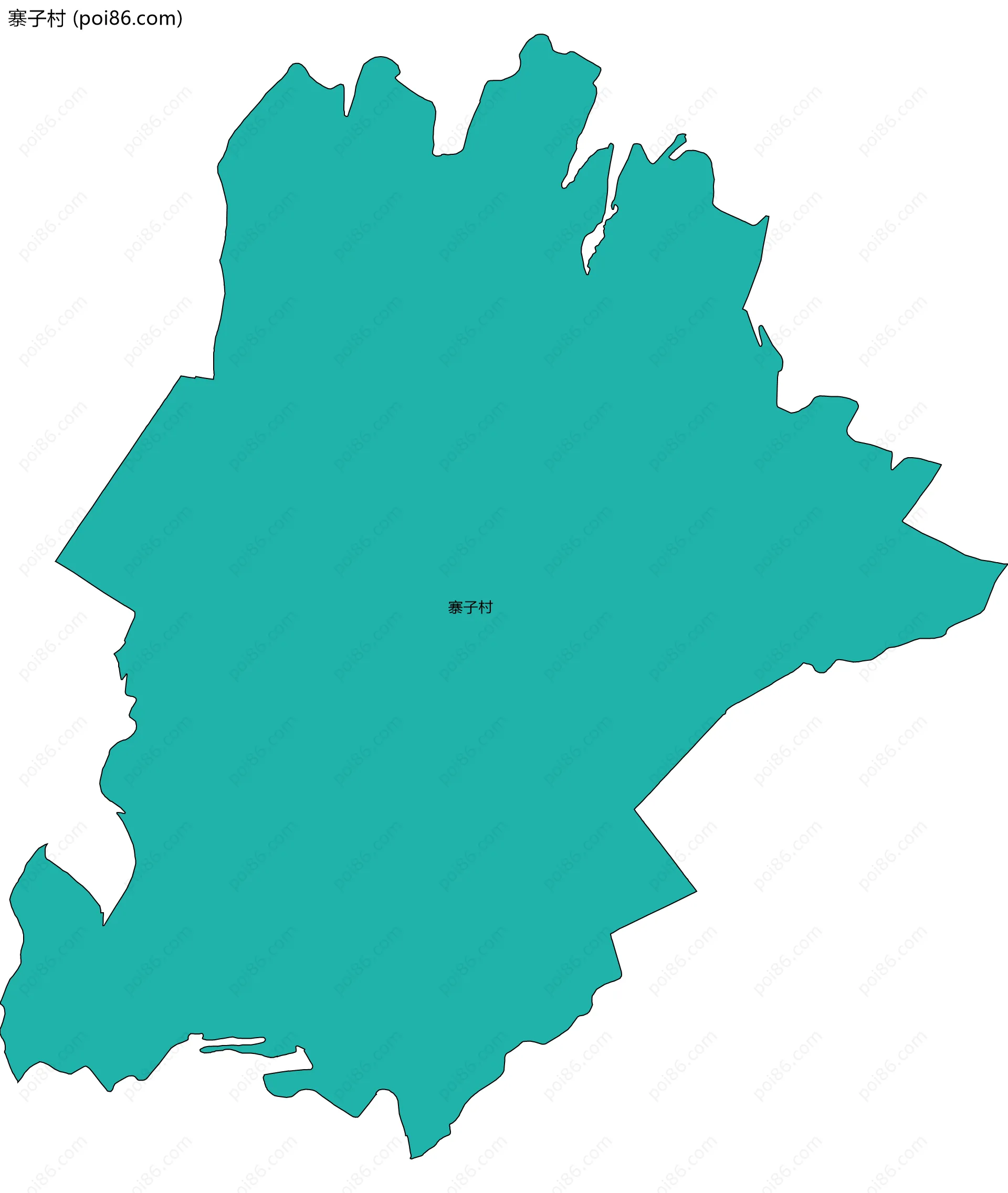 寨子村边界地图