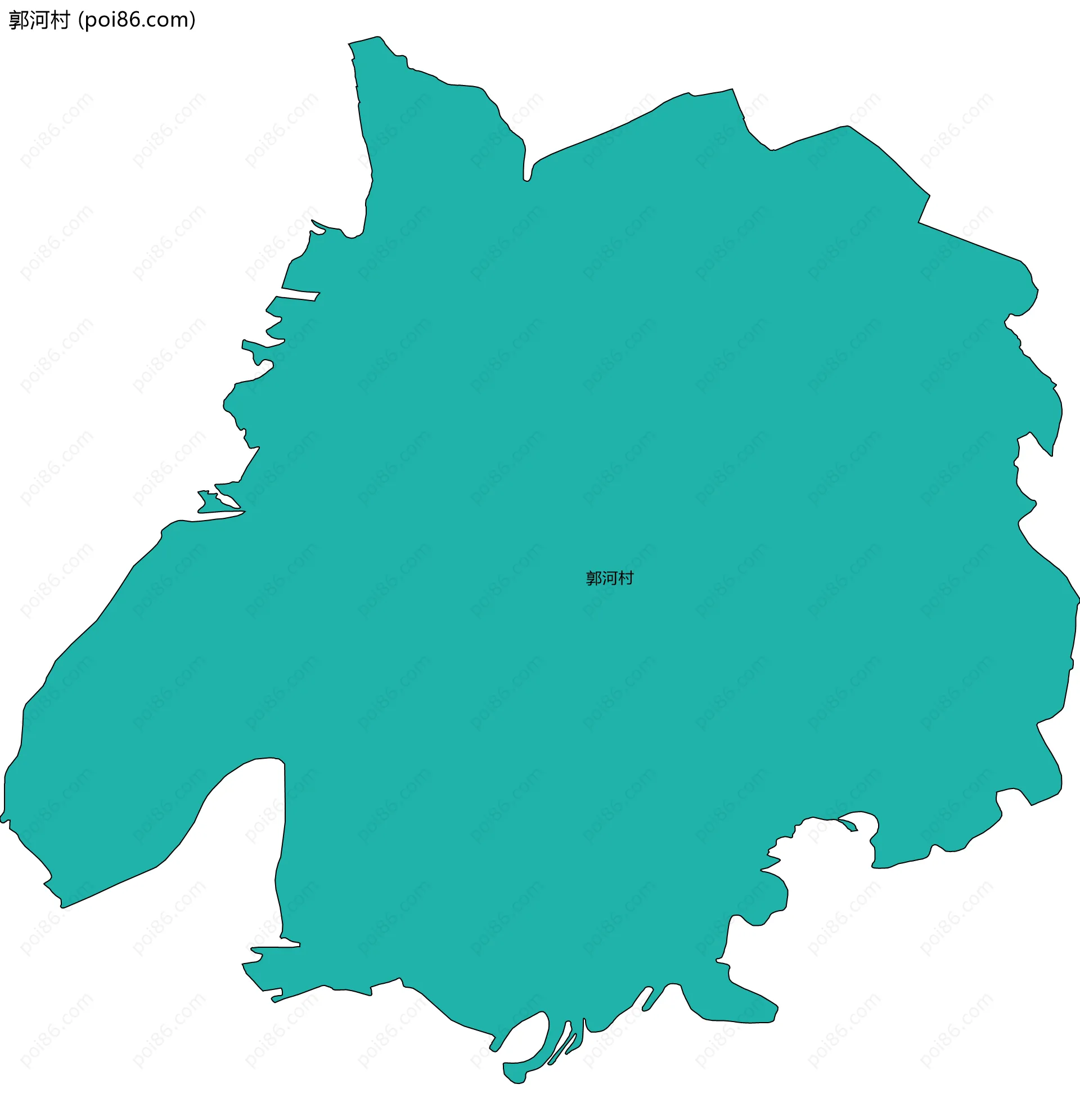 郭河村边界地图