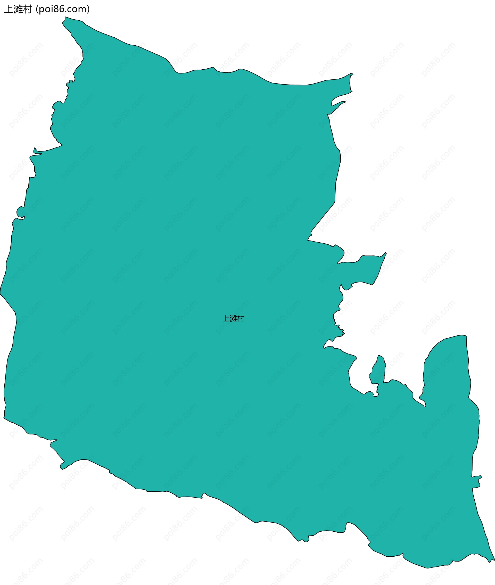 上滩村边界地图