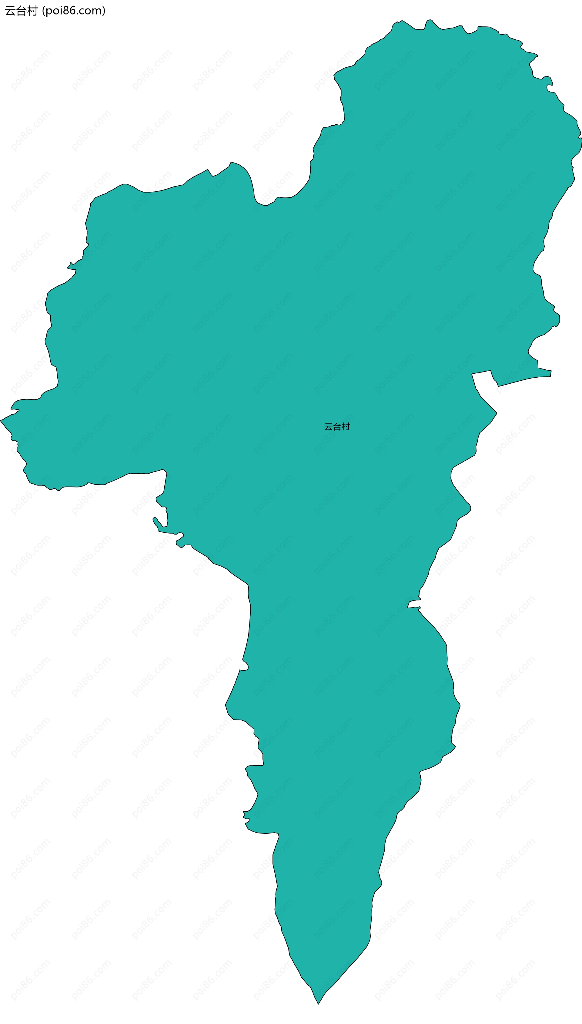 云台村边界地图