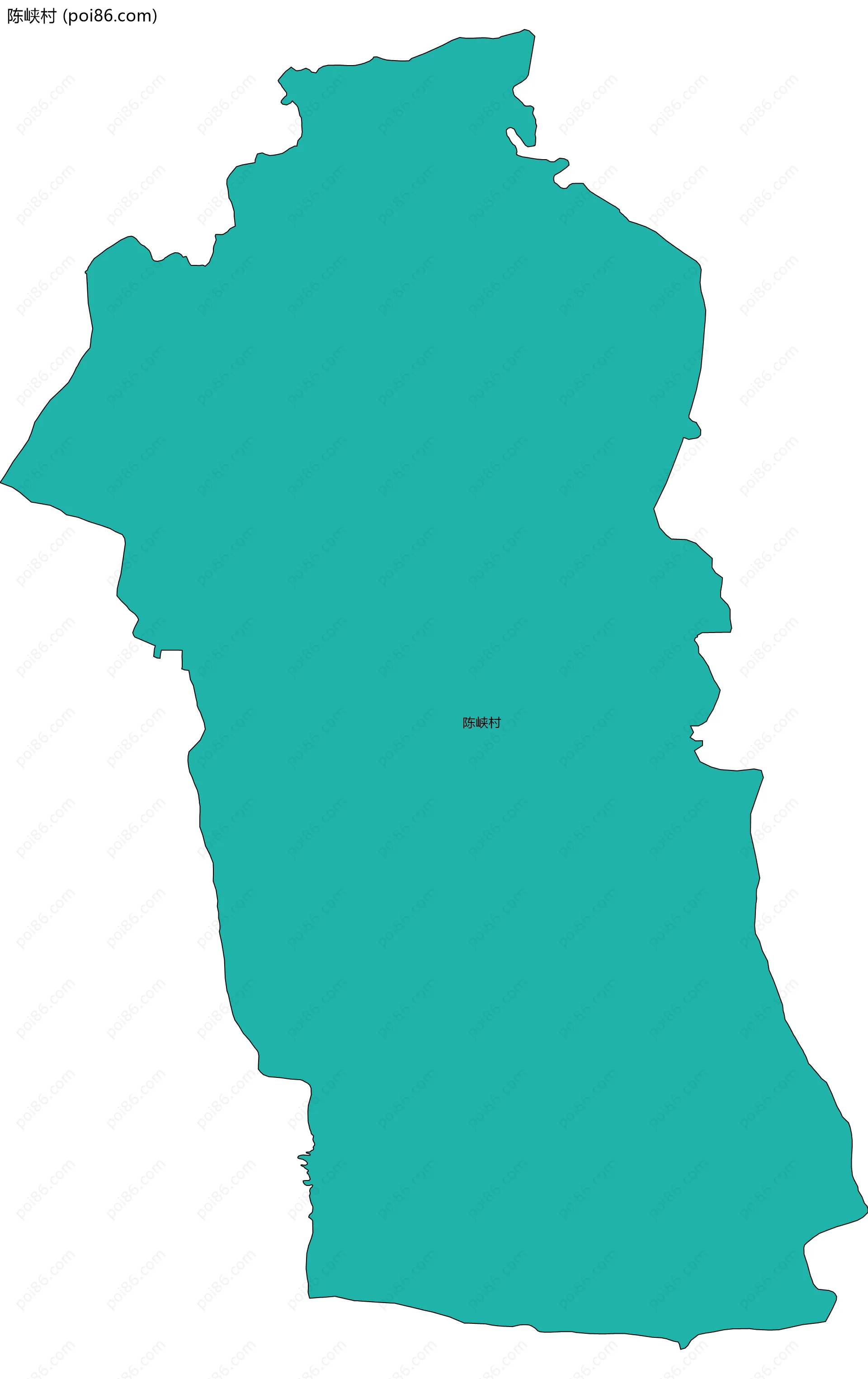 陈峡村边界地图