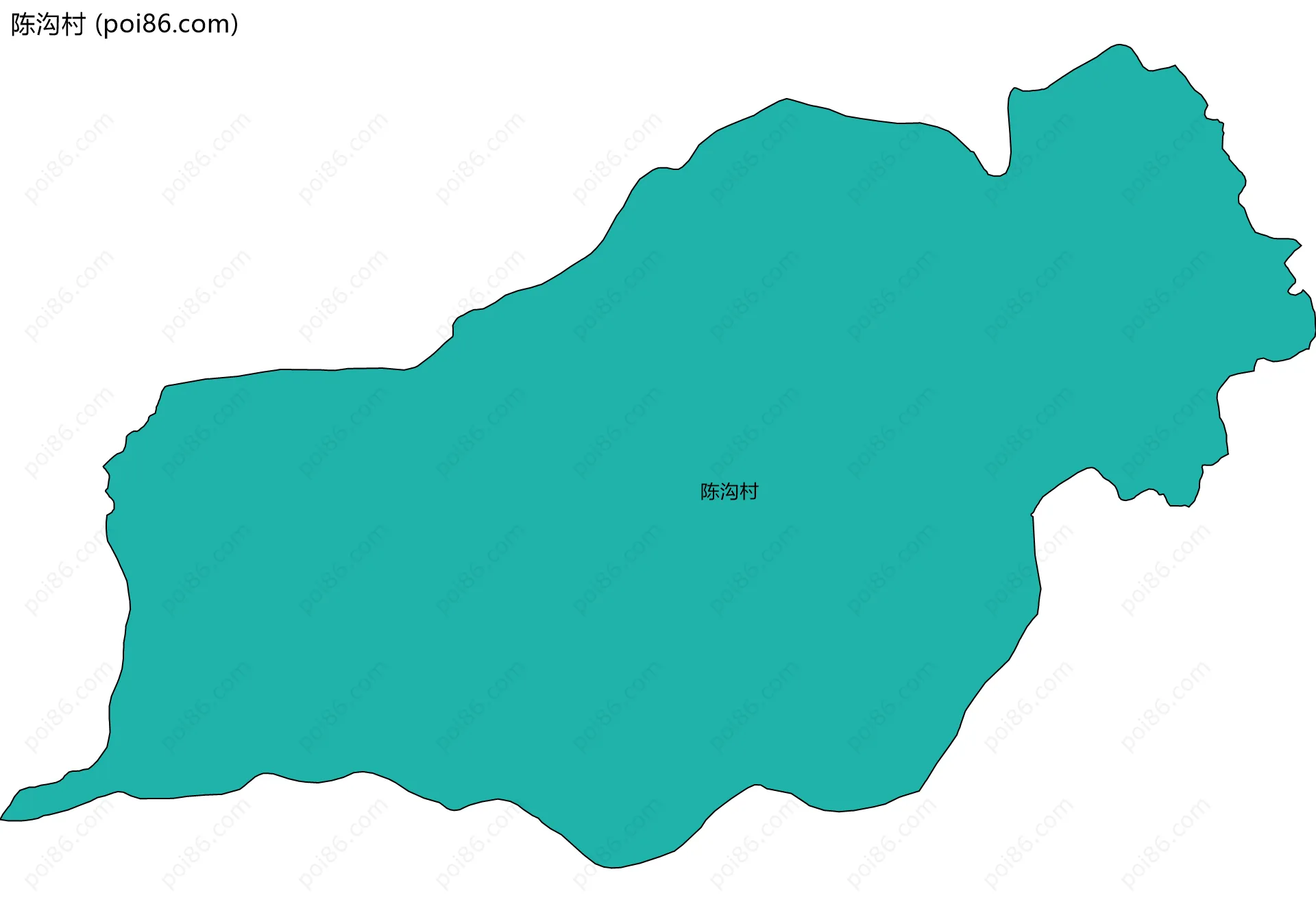 陈沟村边界地图
