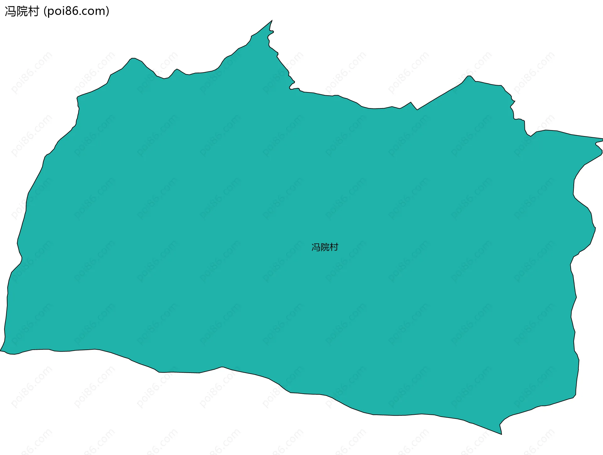 冯院村边界地图