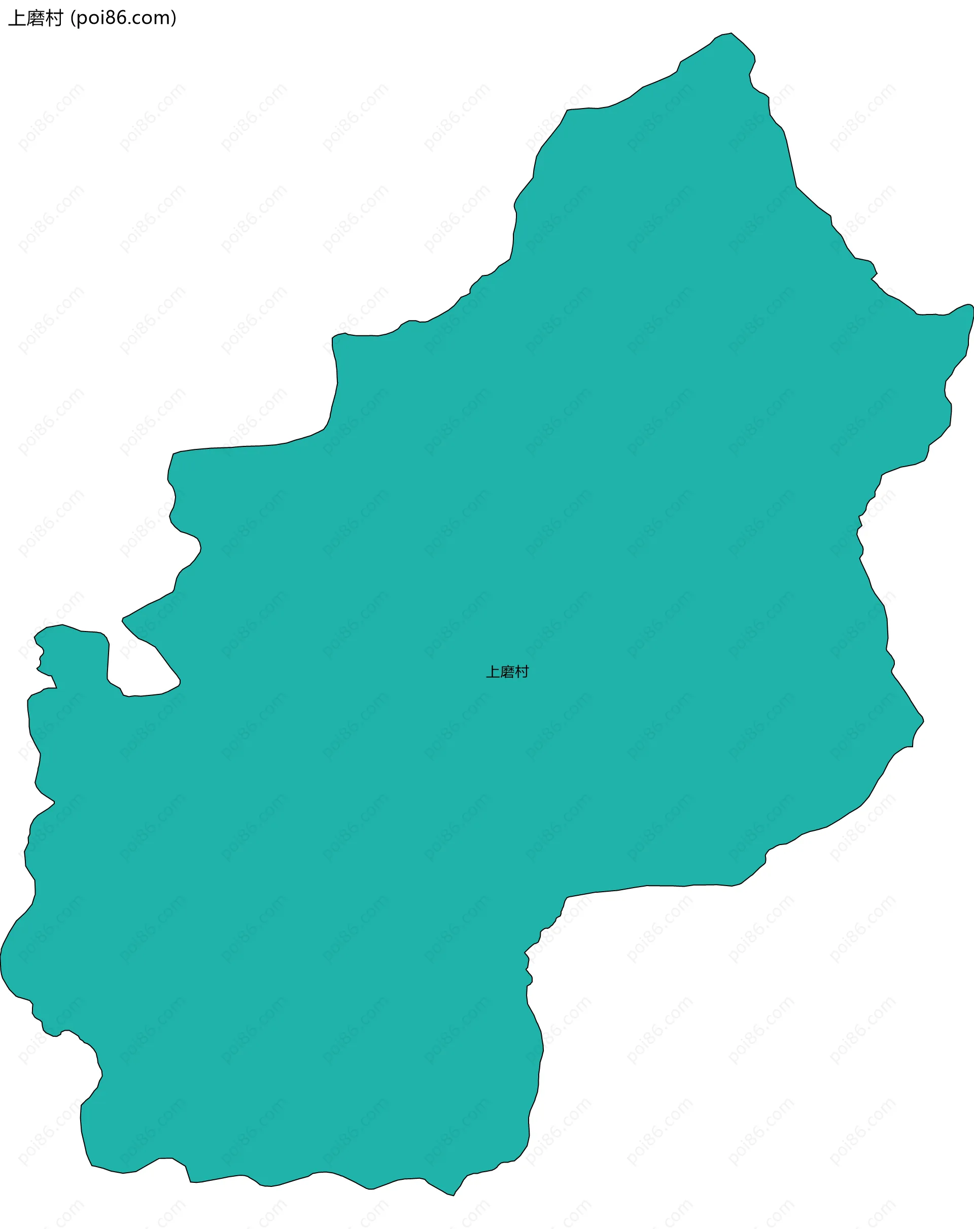 上磨村边界地图