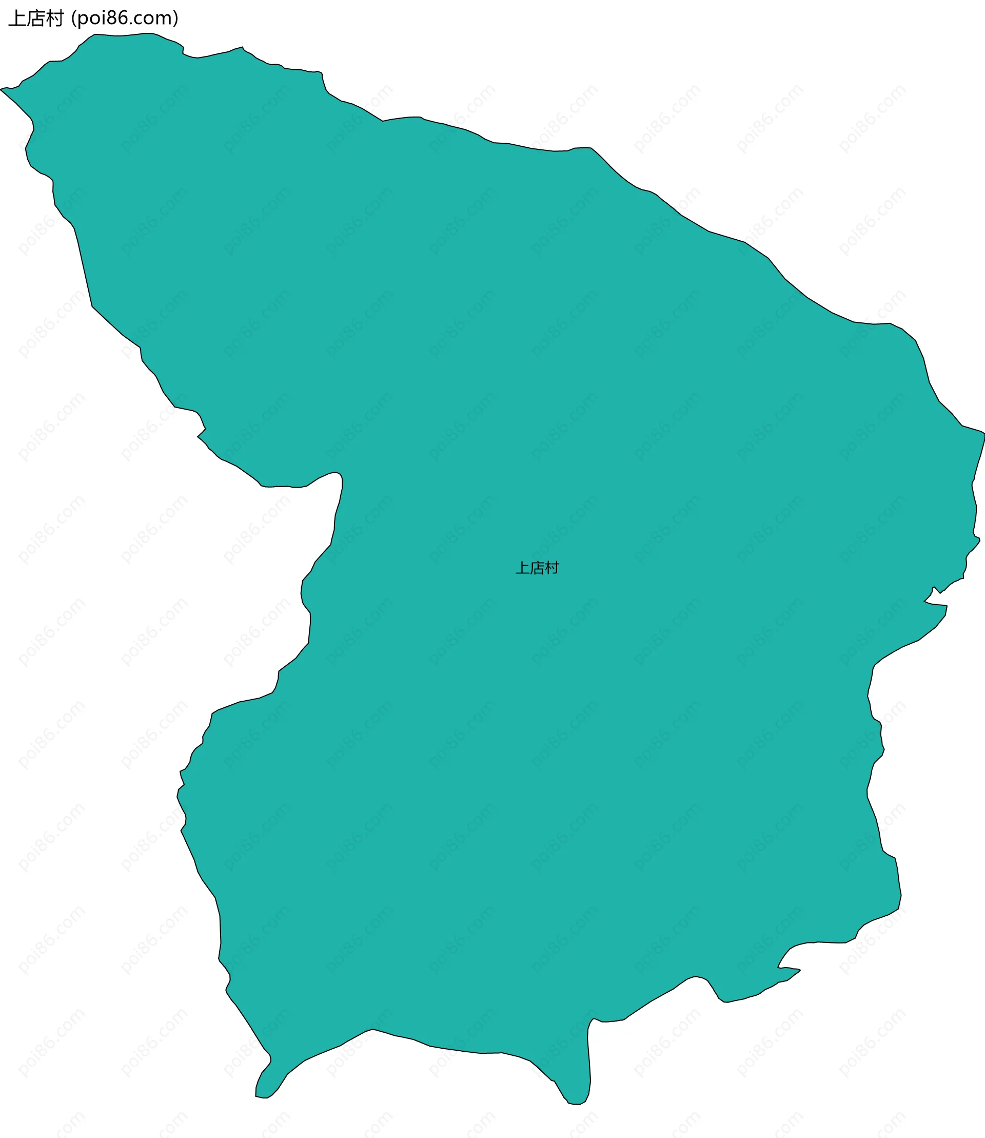 上店村边界地图