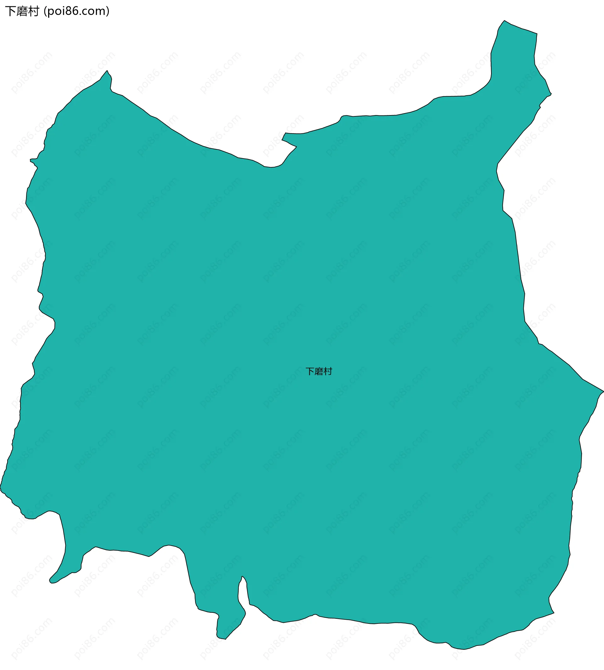 下磨村边界地图