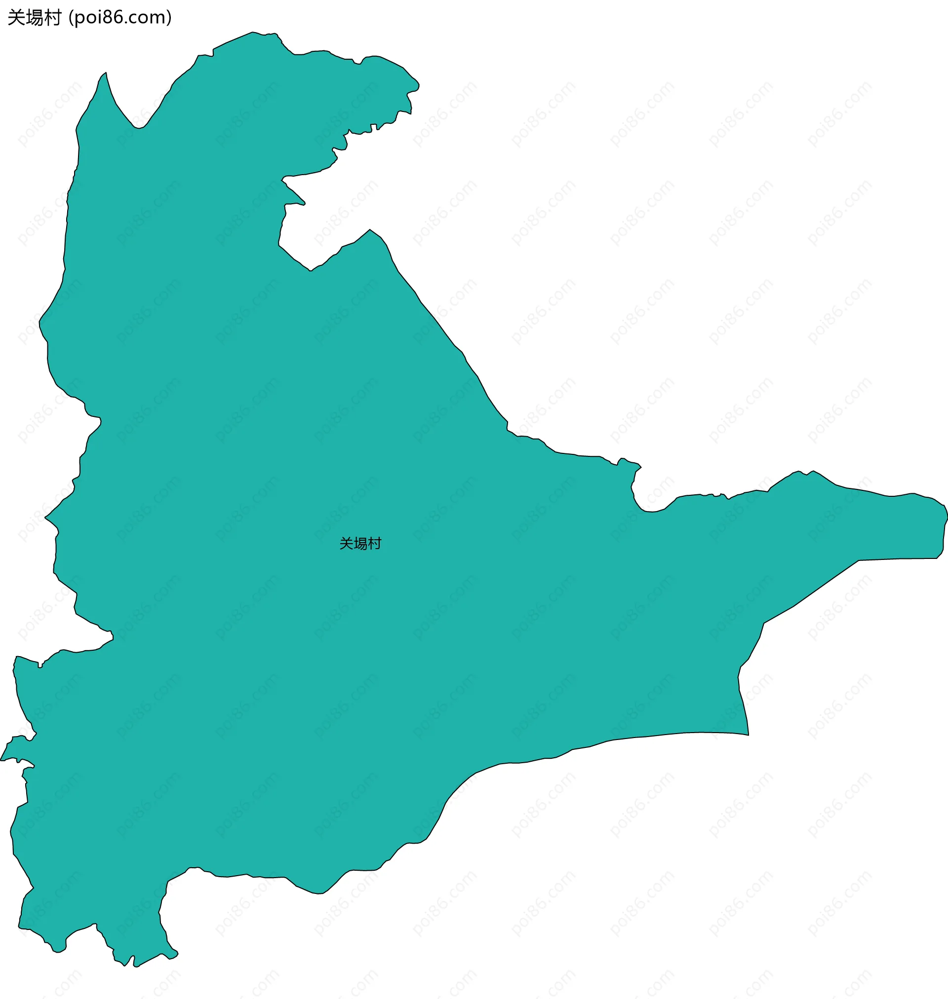 关埸村边界地图