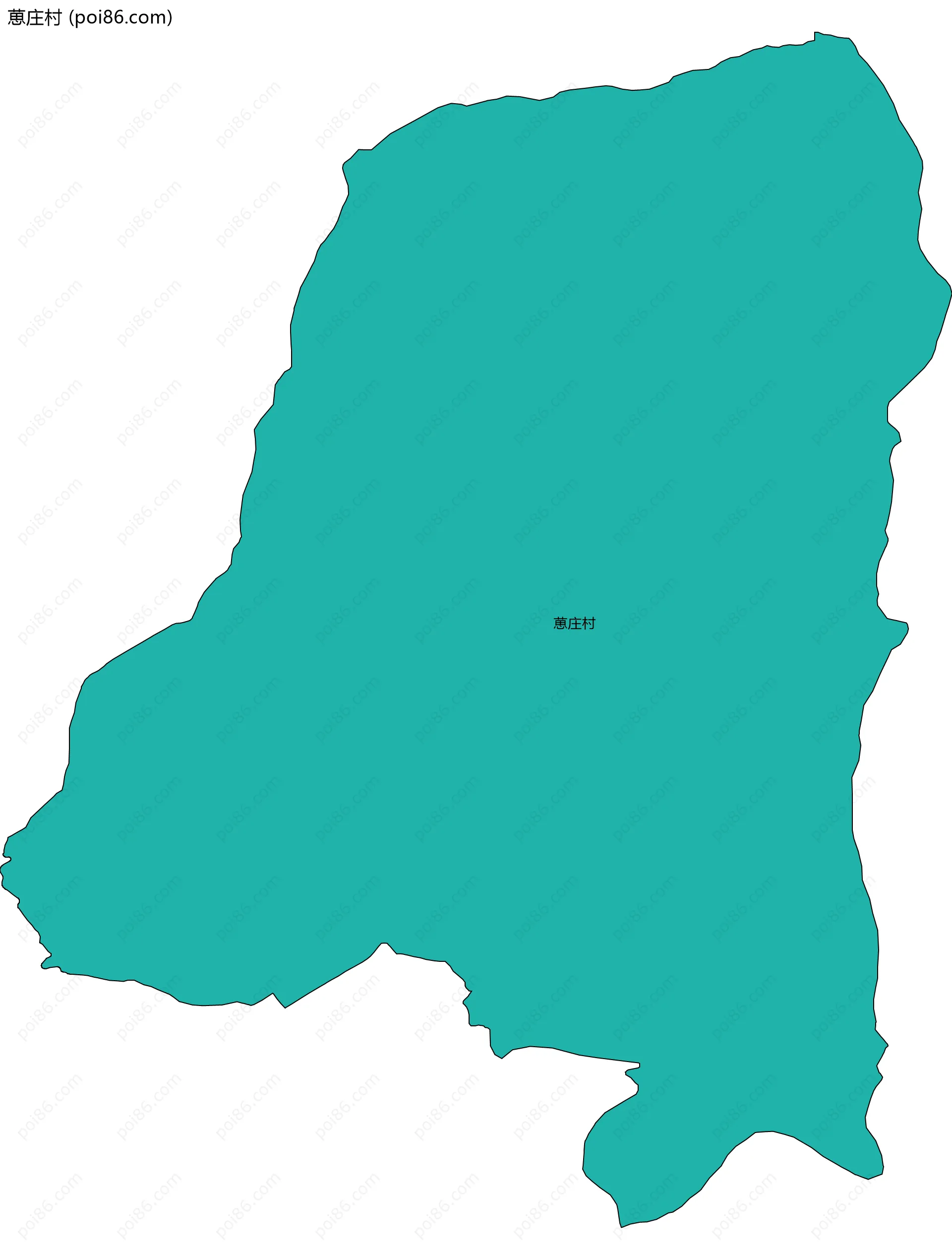 葸庄村边界地图