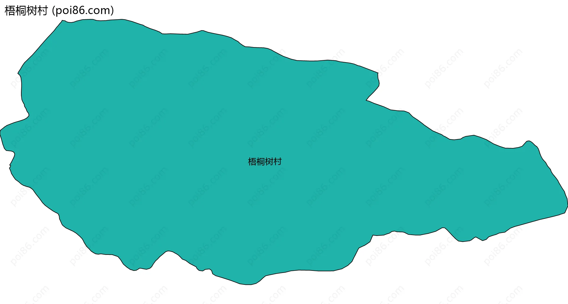 梧桐树村边界地图