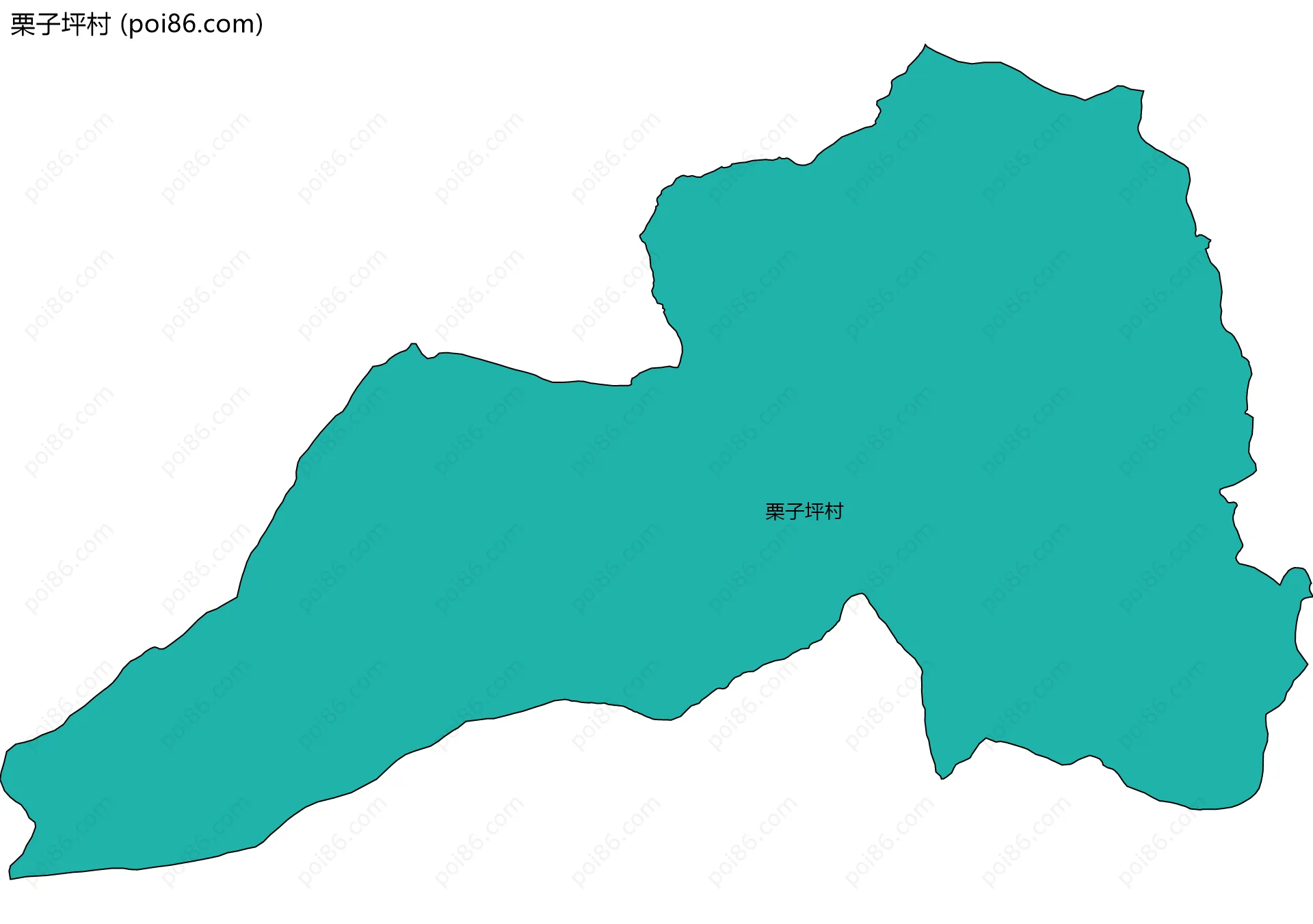 栗子坪村边界地图