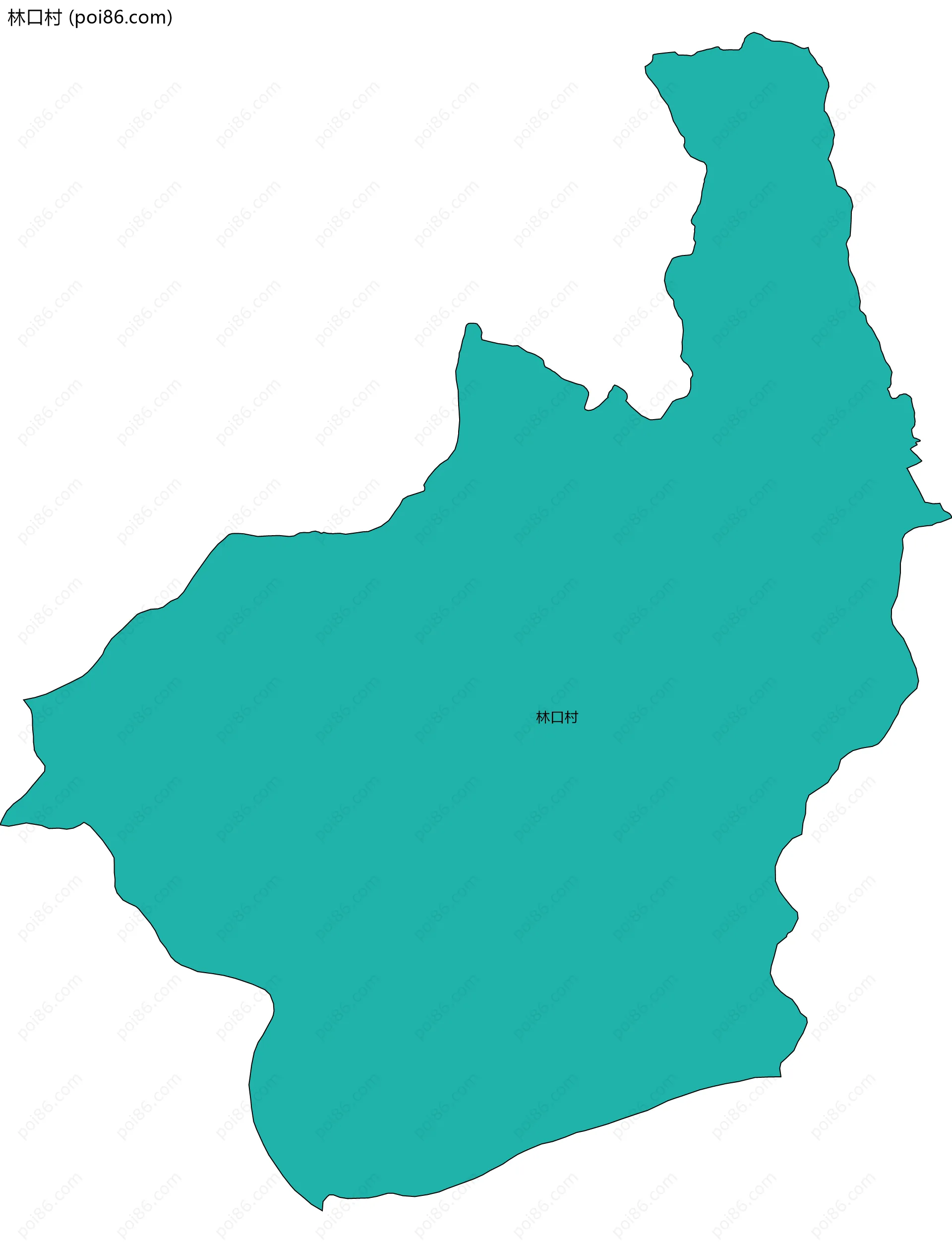 林口村边界地图