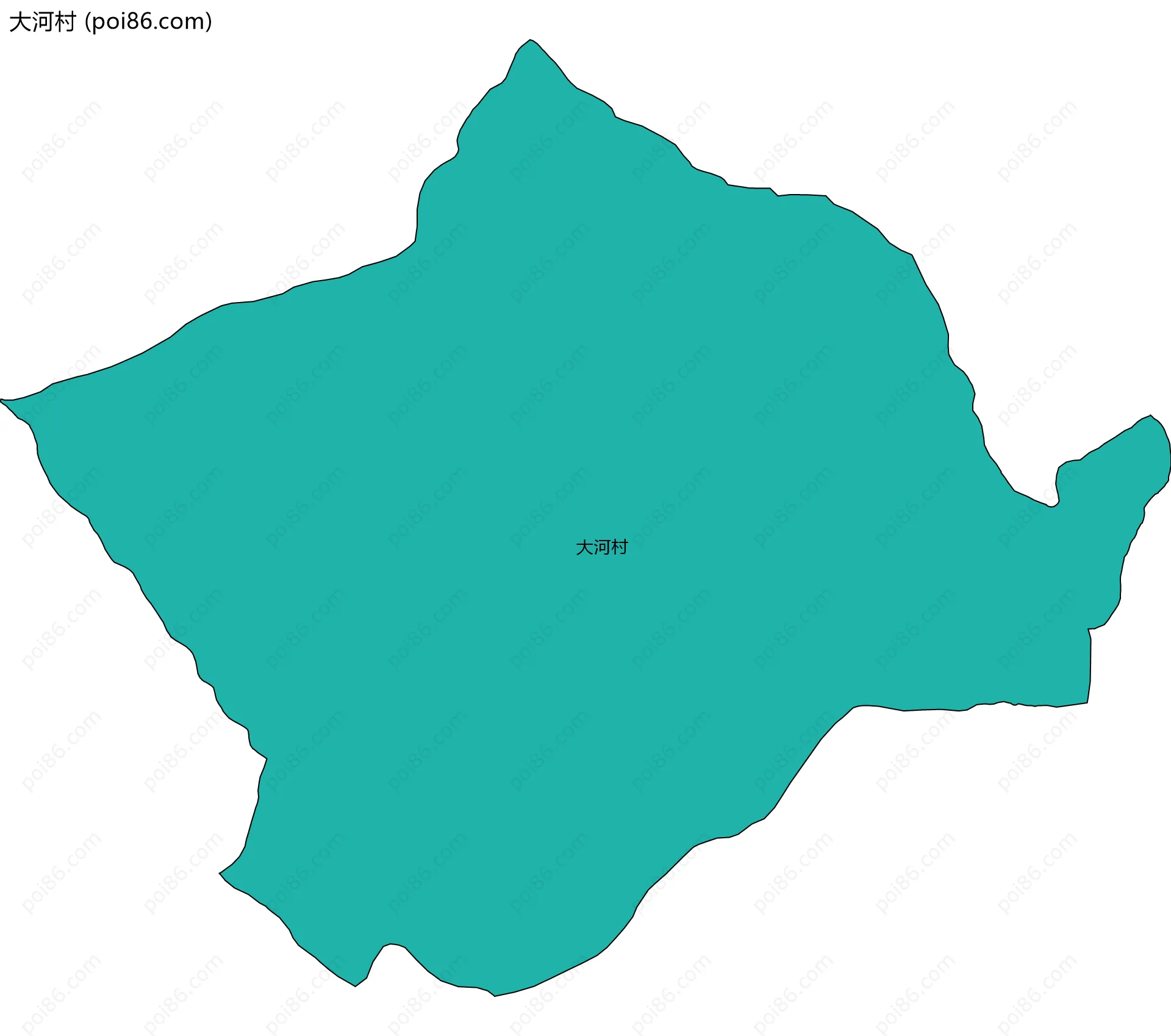 大河村边界地图