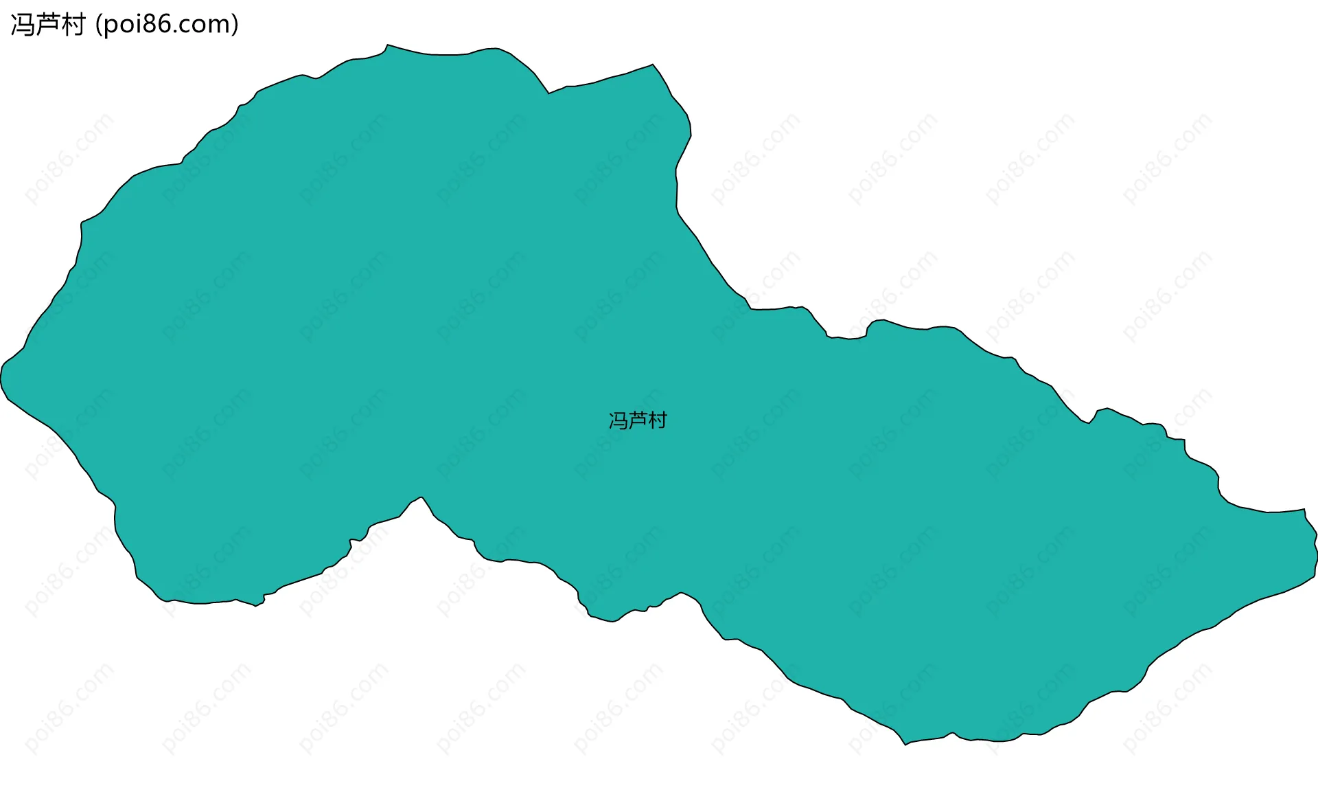 冯芦村边界地图