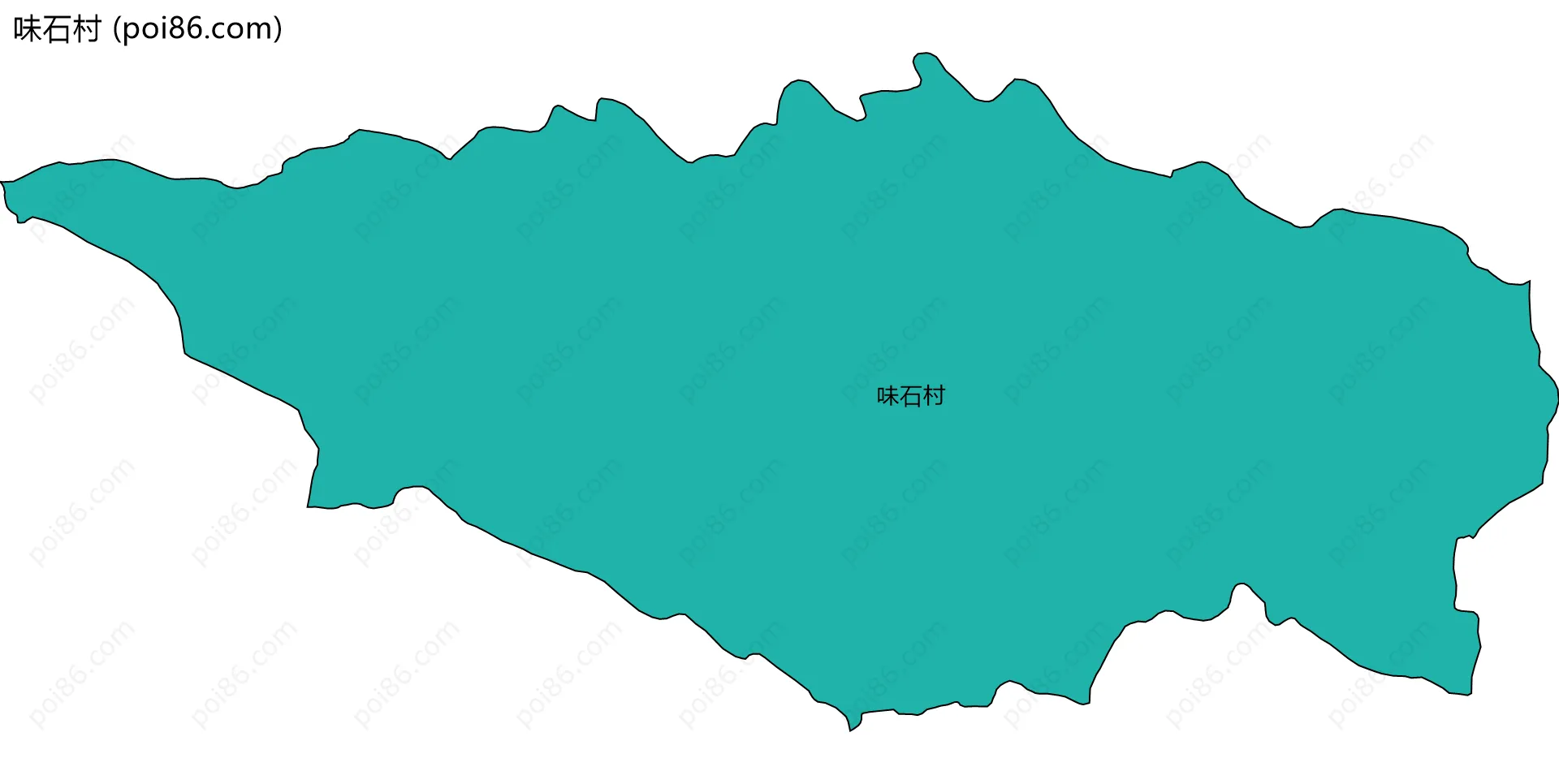 味石村边界地图