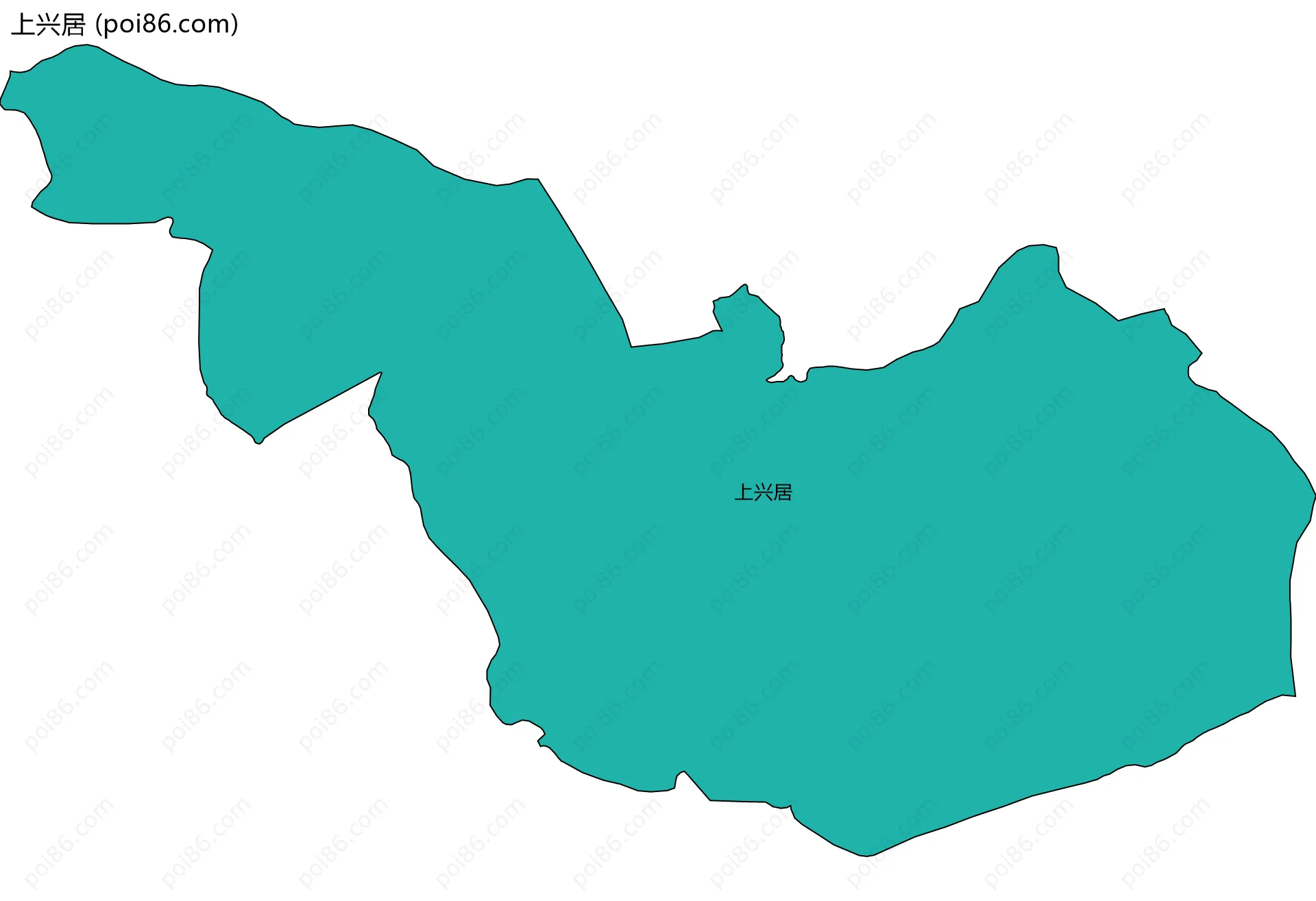 上兴居边界地图