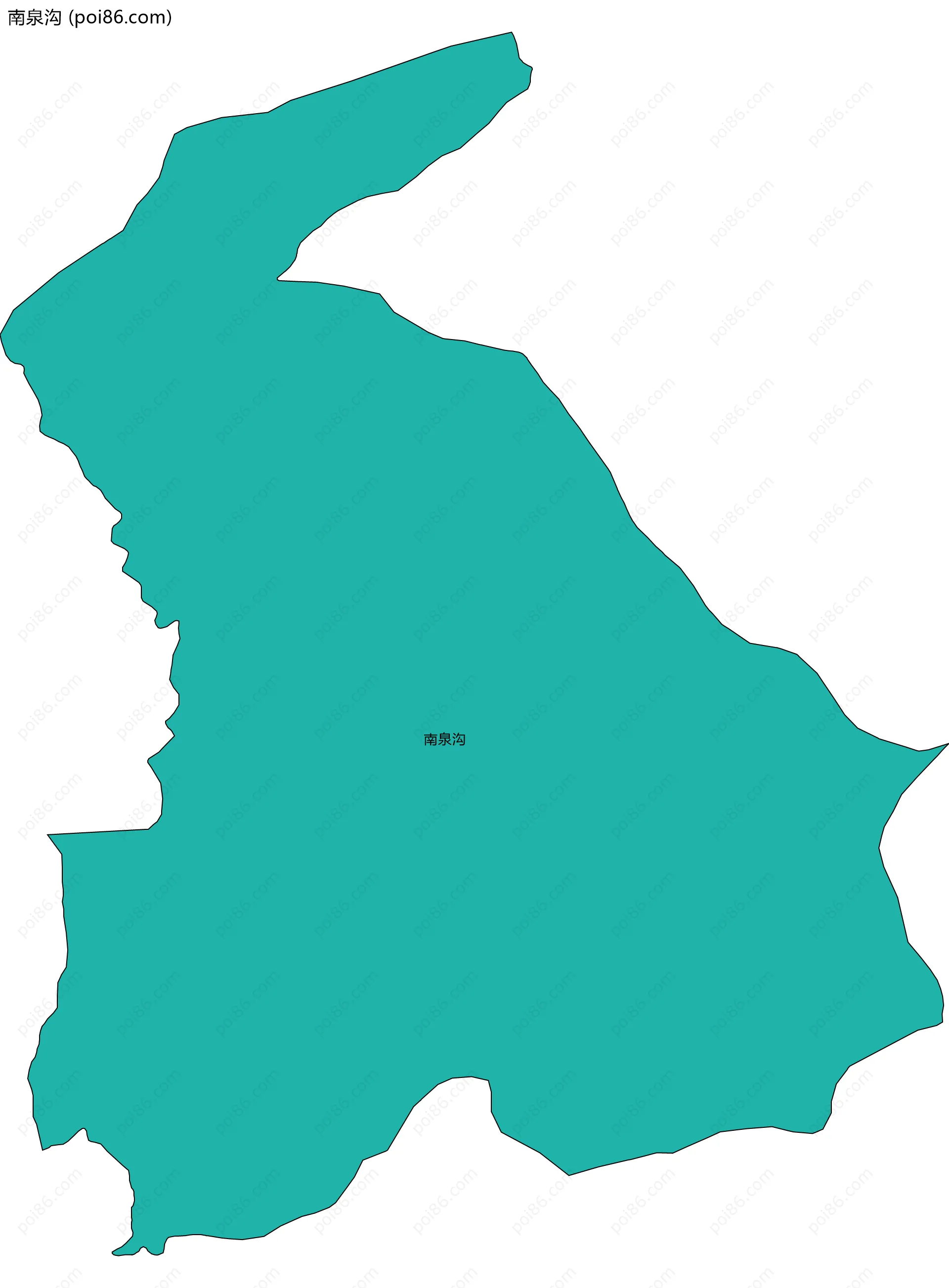 南泉沟边界地图