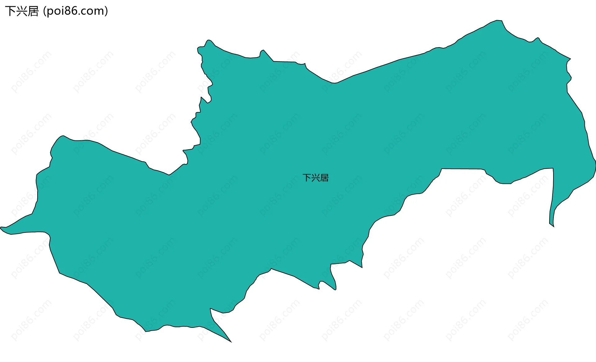 下兴居边界地图