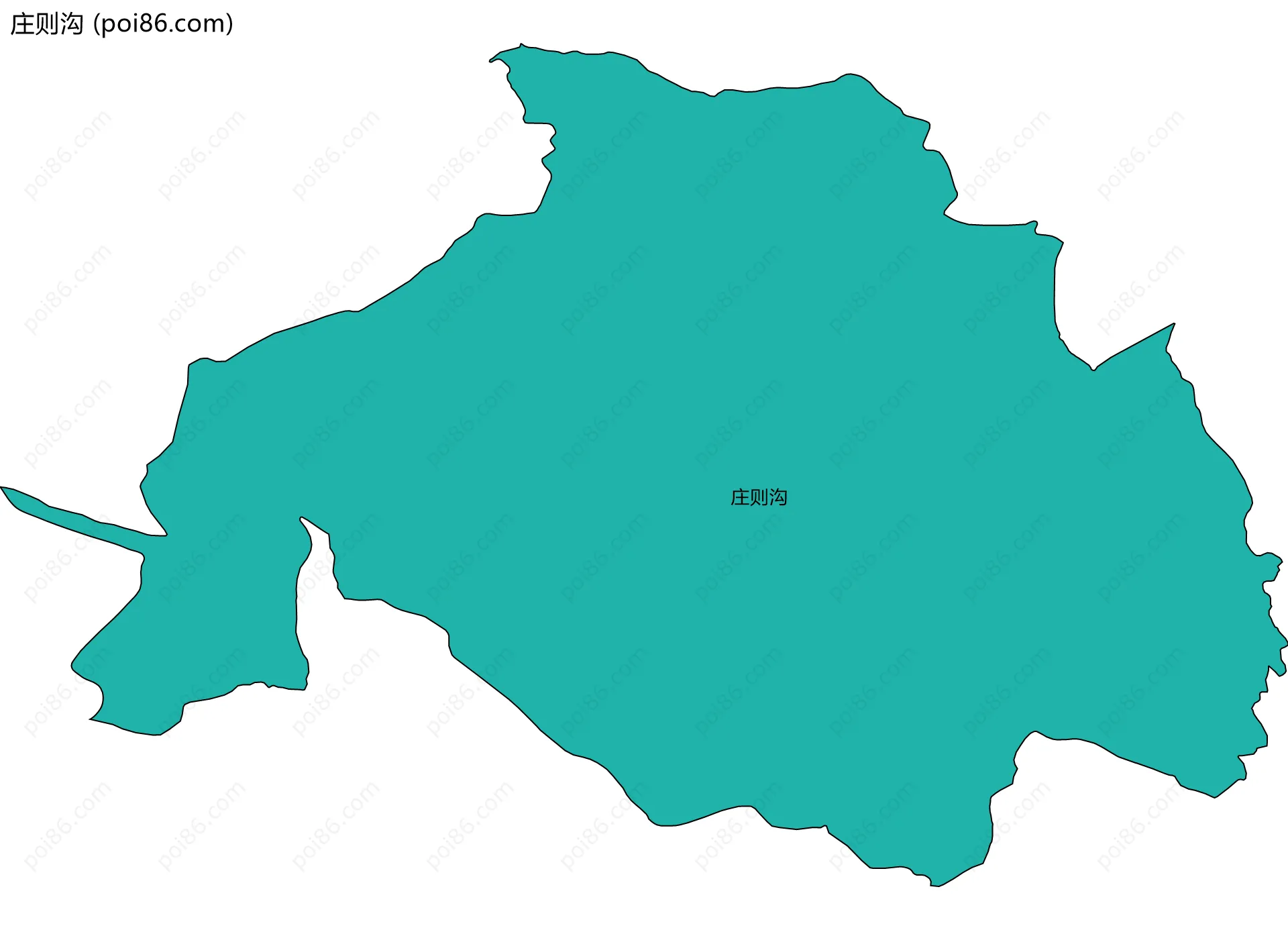 庄则沟边界地图