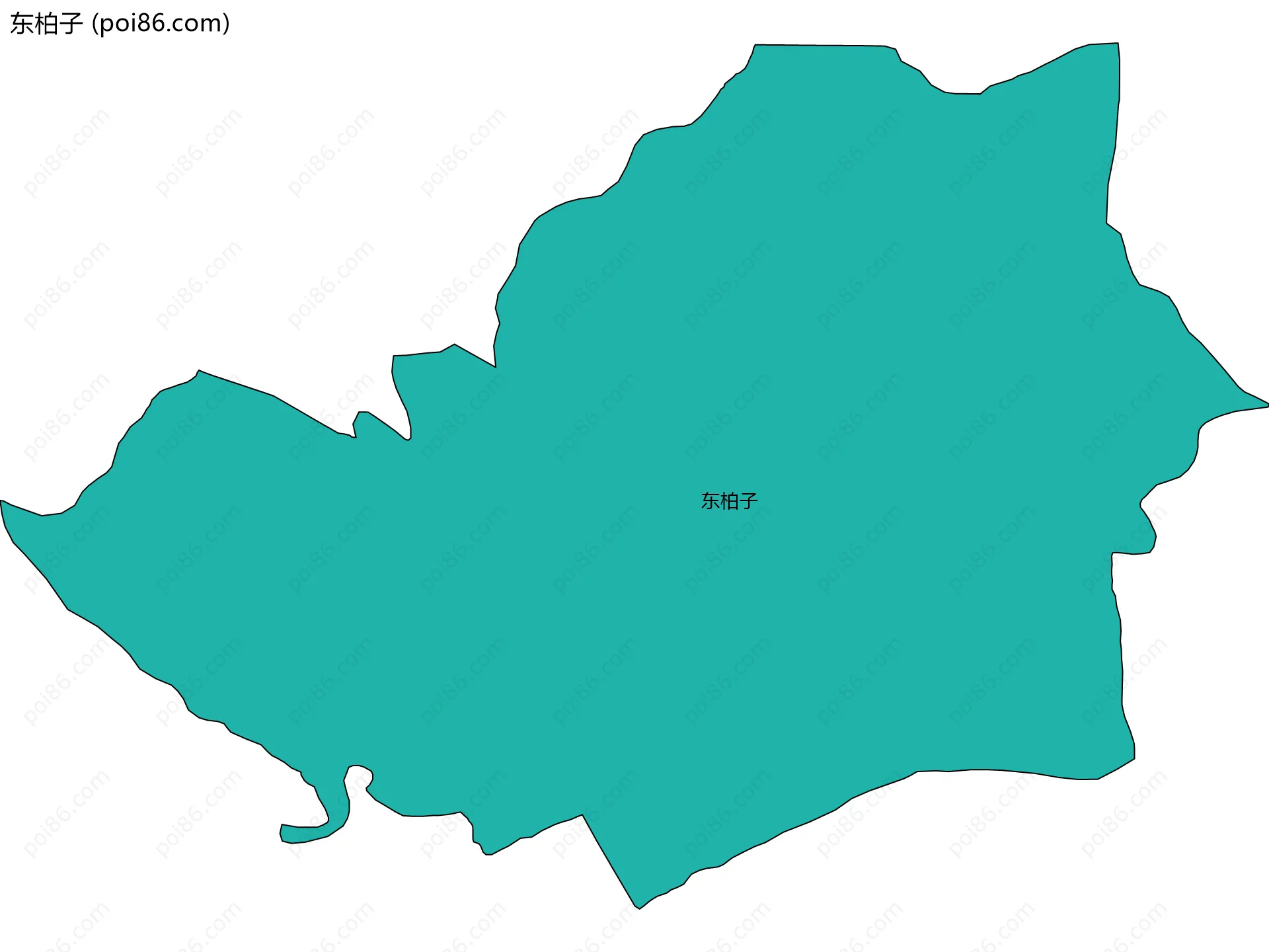 东柏子边界地图