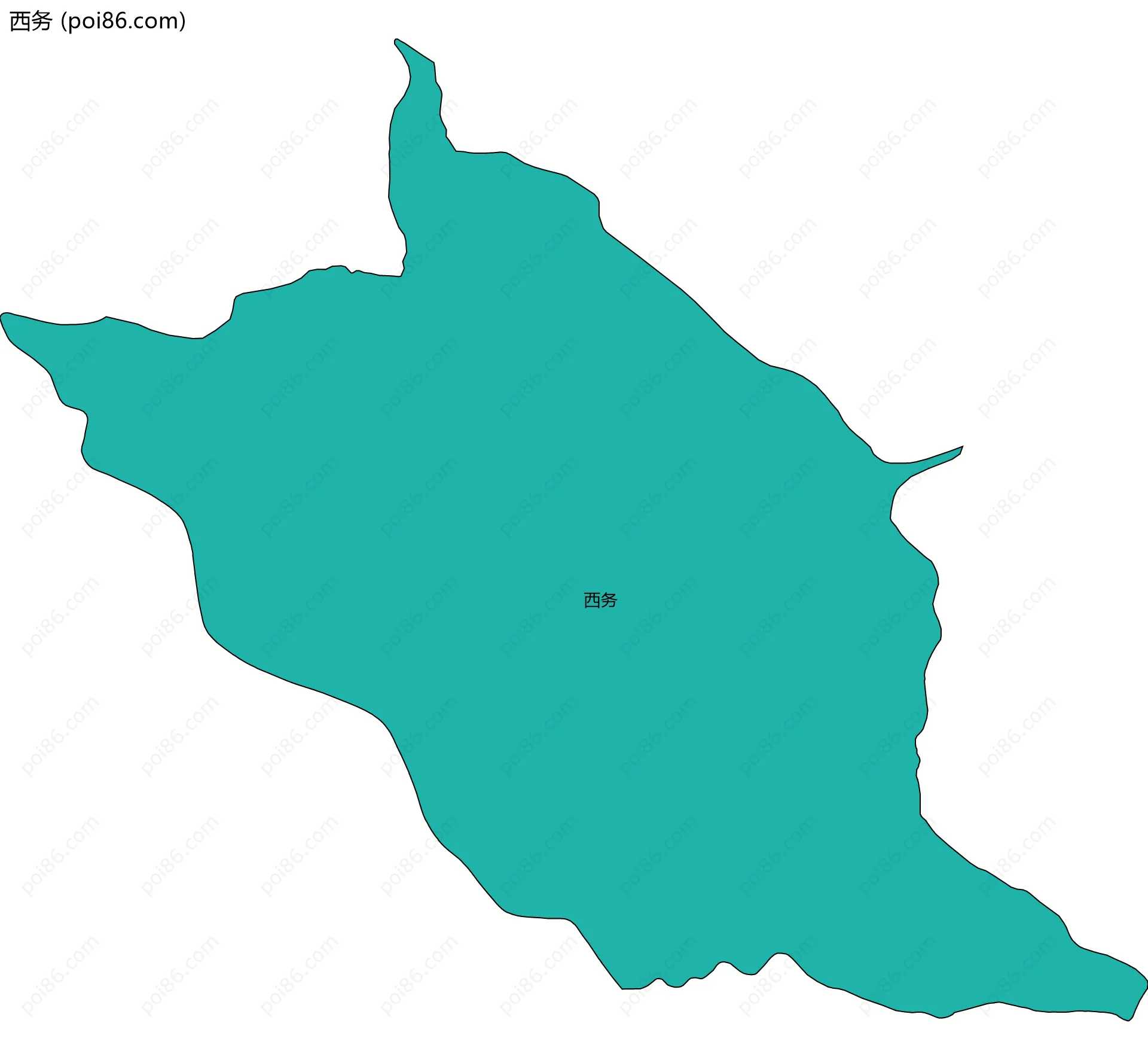 西务边界地图