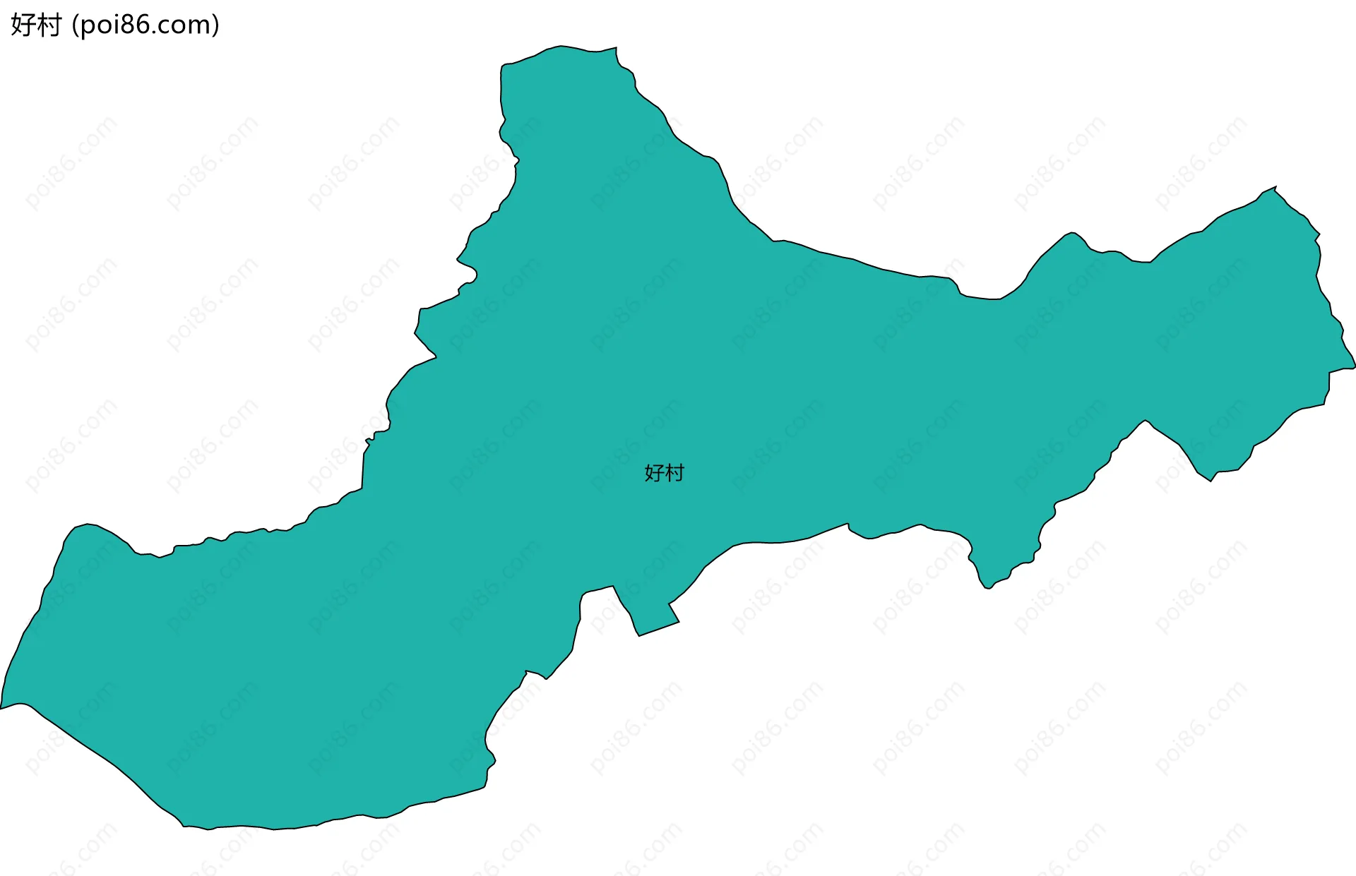 好村边界地图