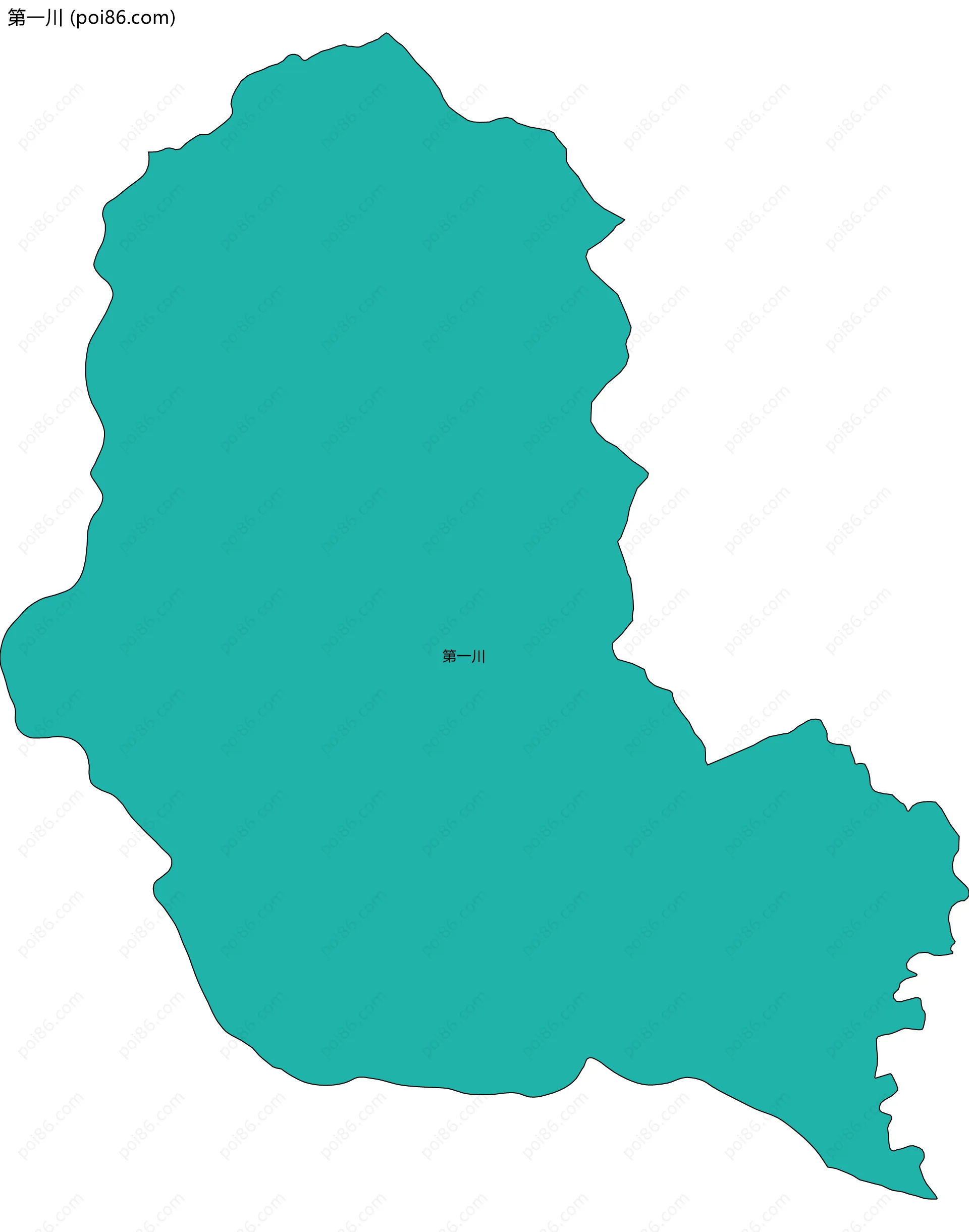第一川边界地图