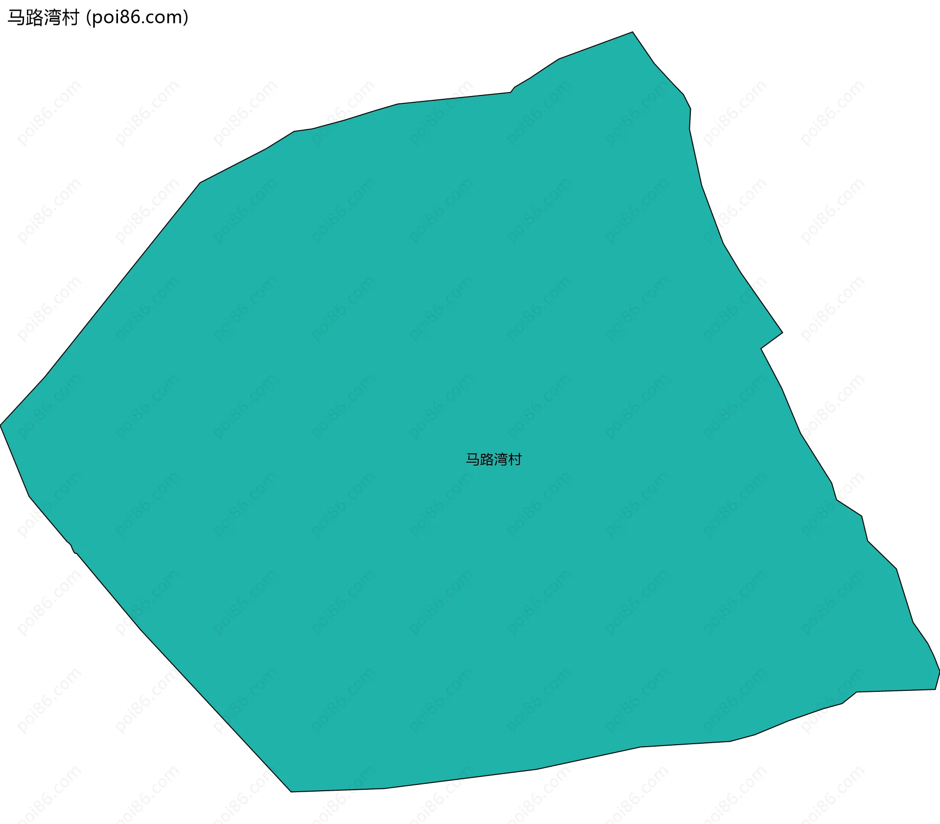 马路湾村边界地图