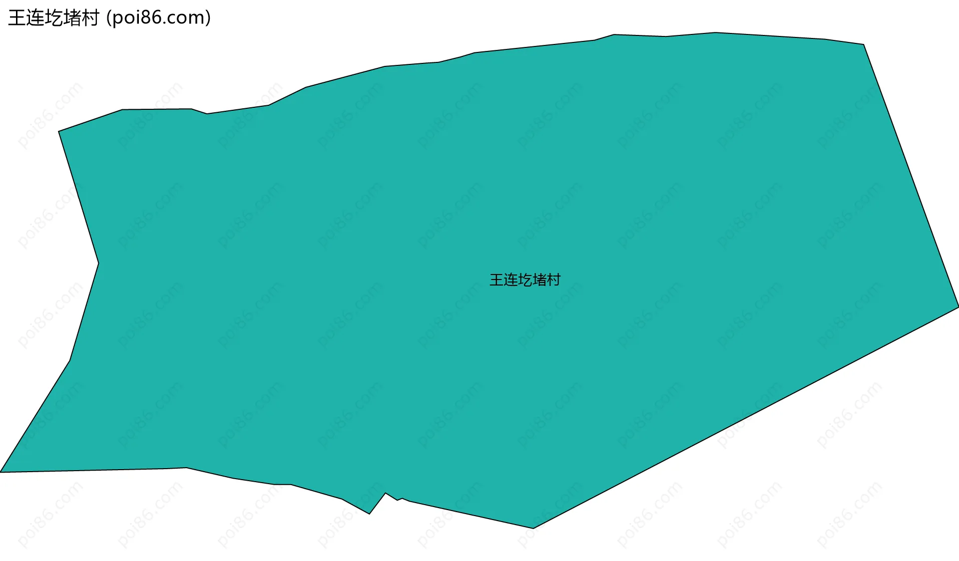王连圪堵村边界地图