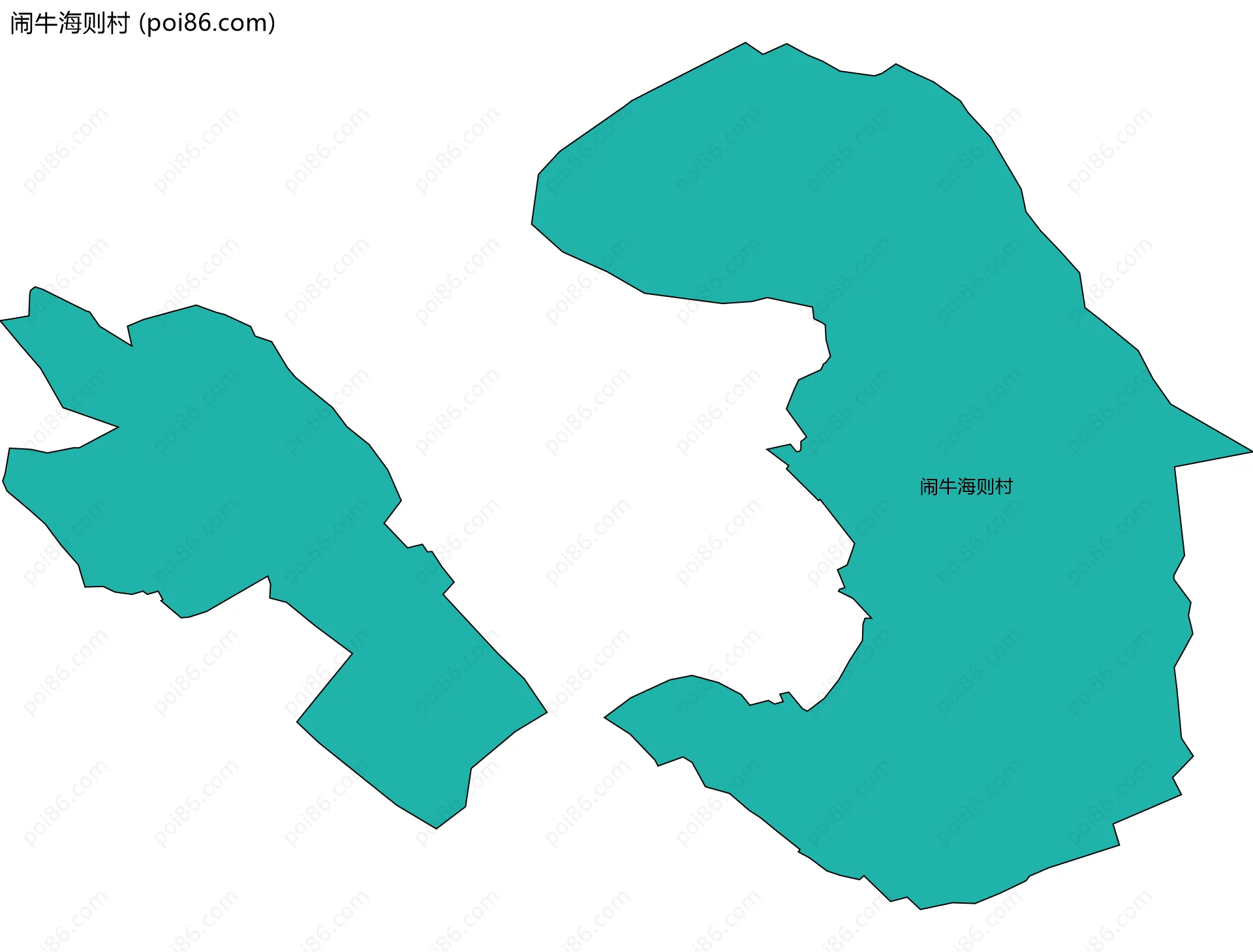 闹牛海则村边界地图