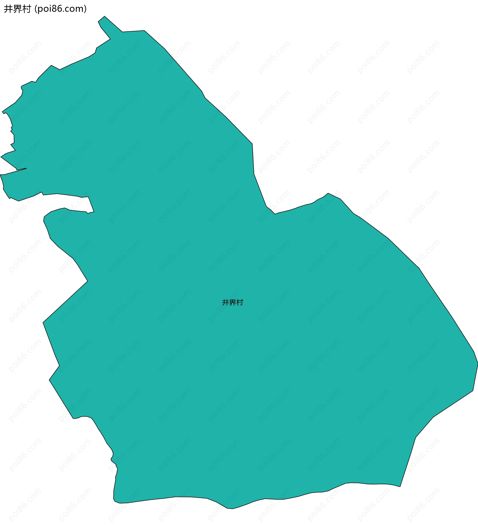 井界村边界地图