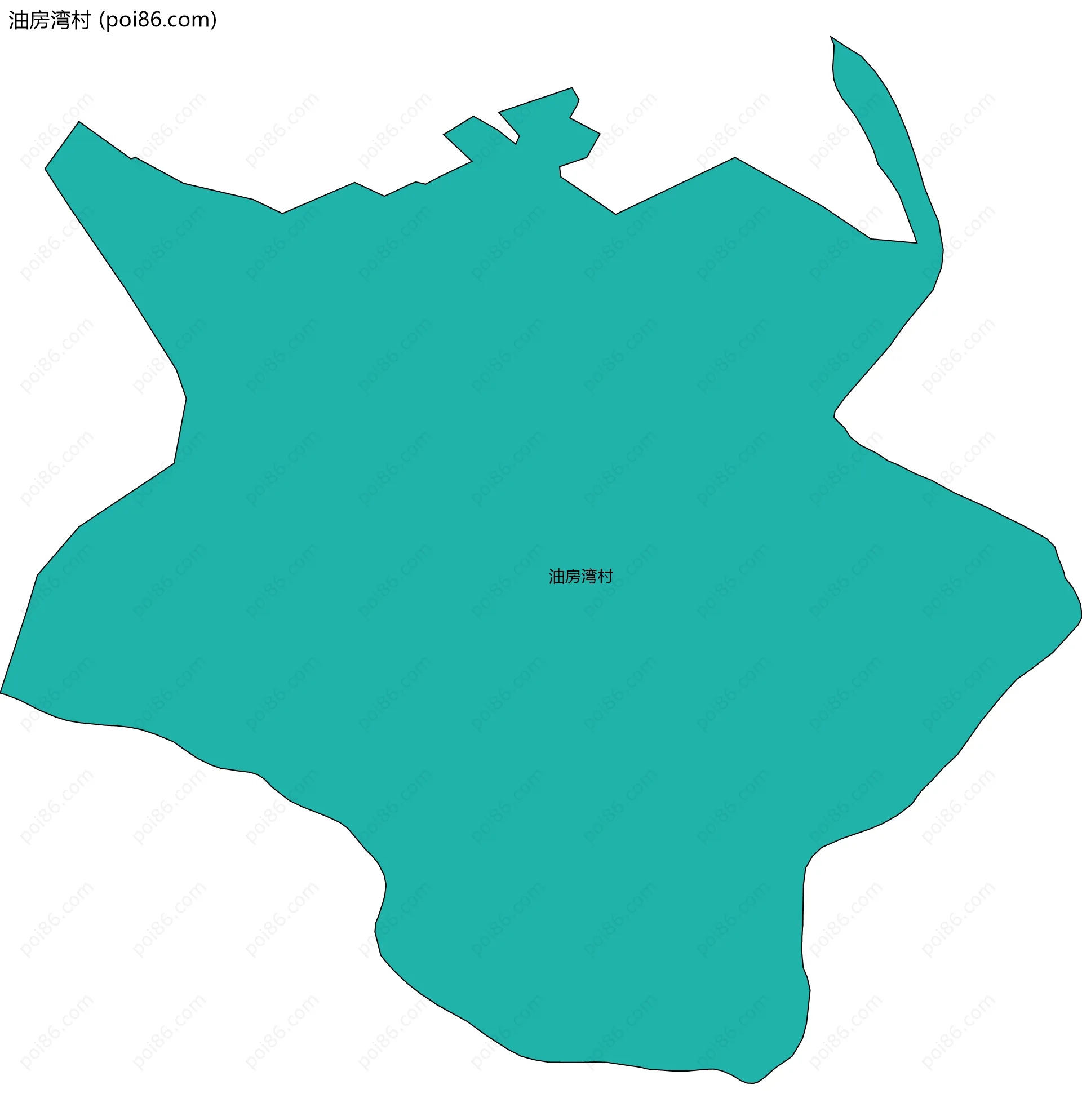 油房湾村边界地图