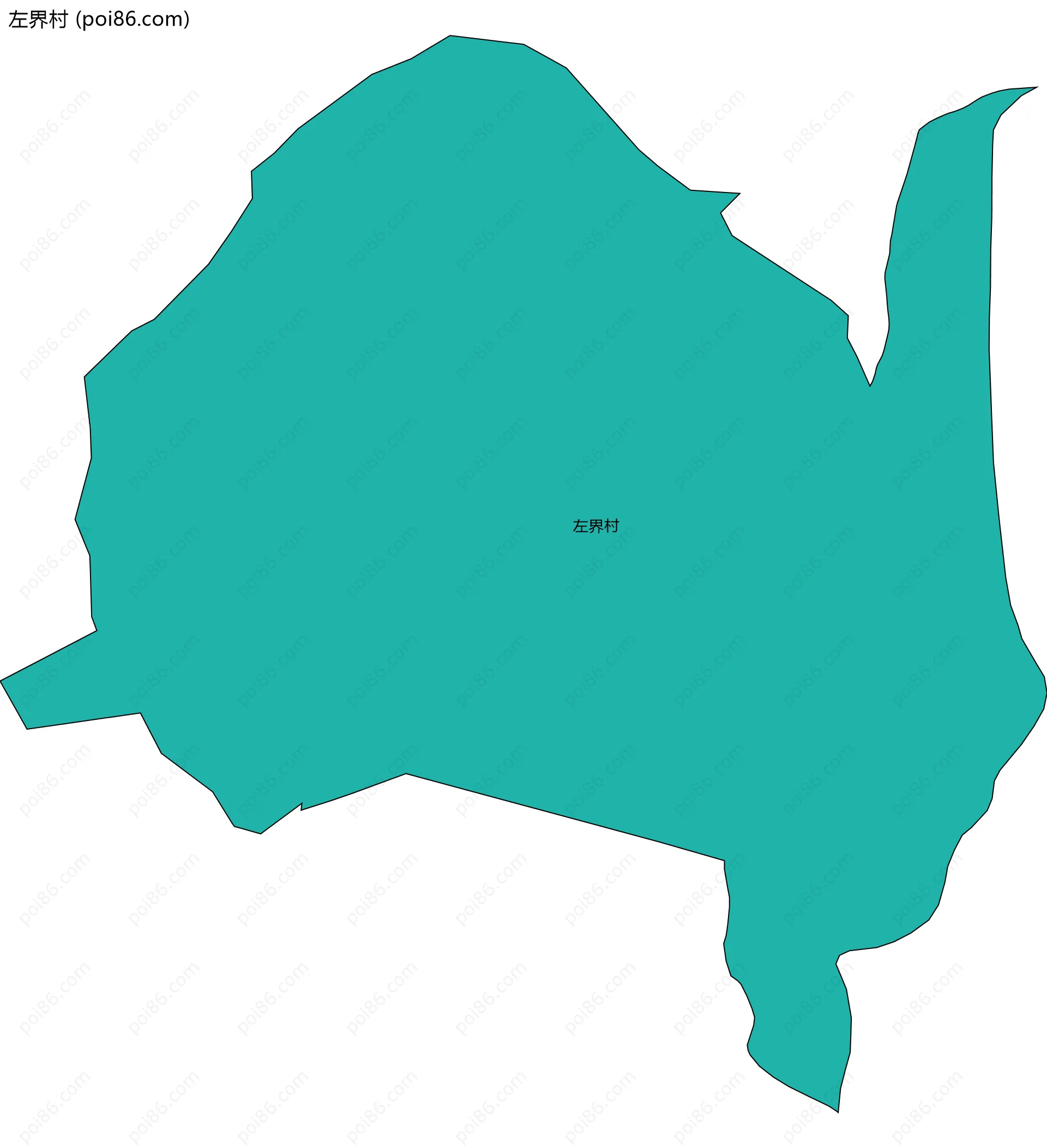 左界村边界地图