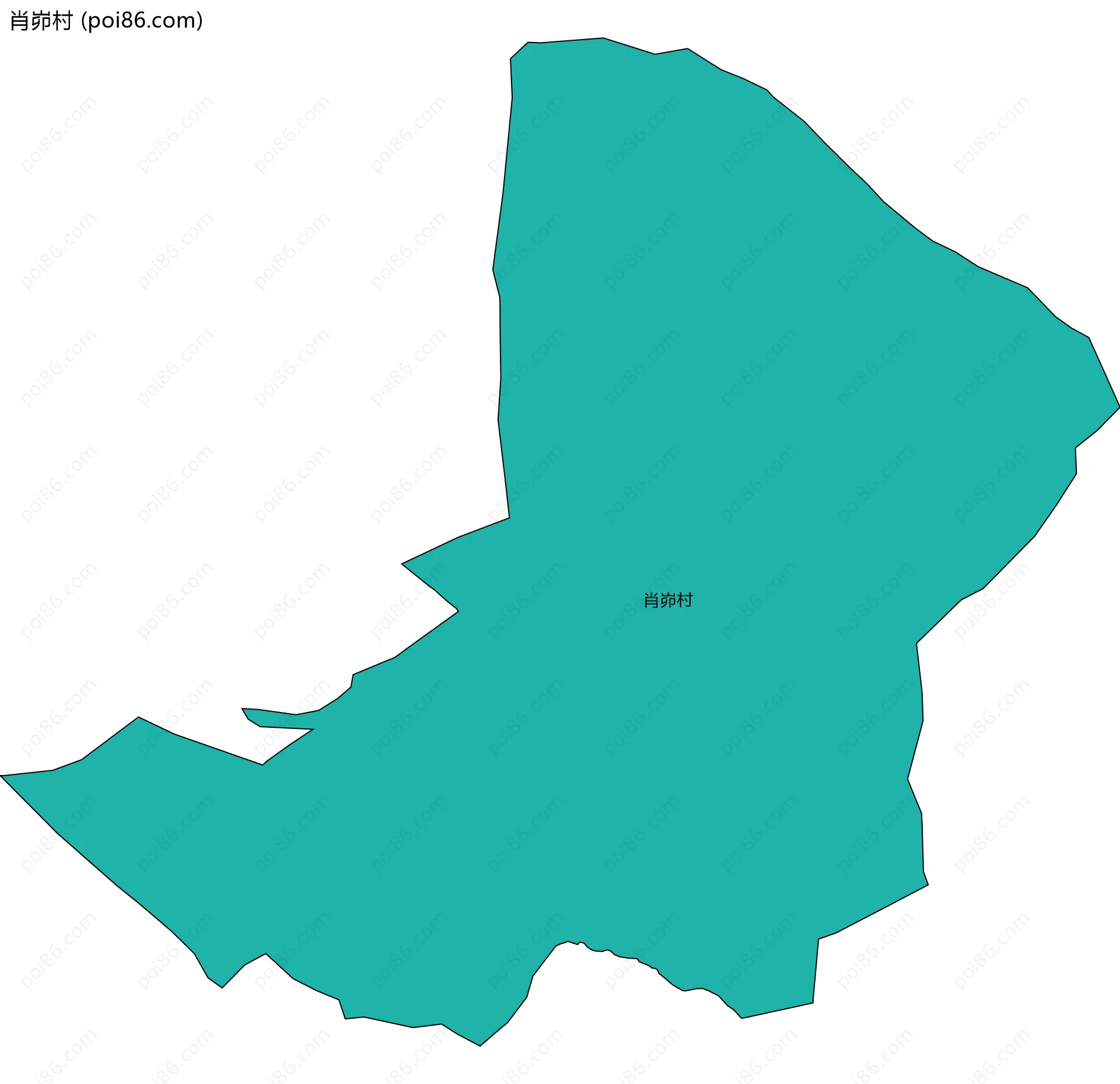 肖峁村边界地图