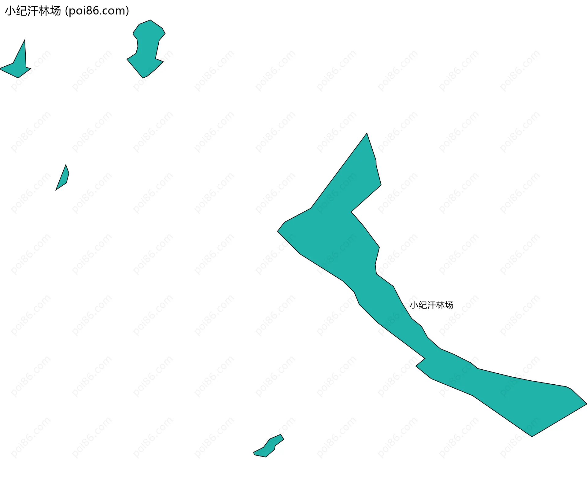 小纪汗林场边界地图