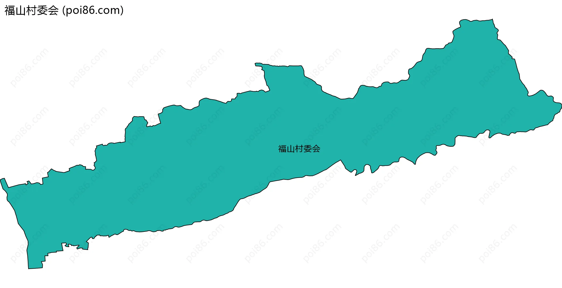 福山村委会边界地图