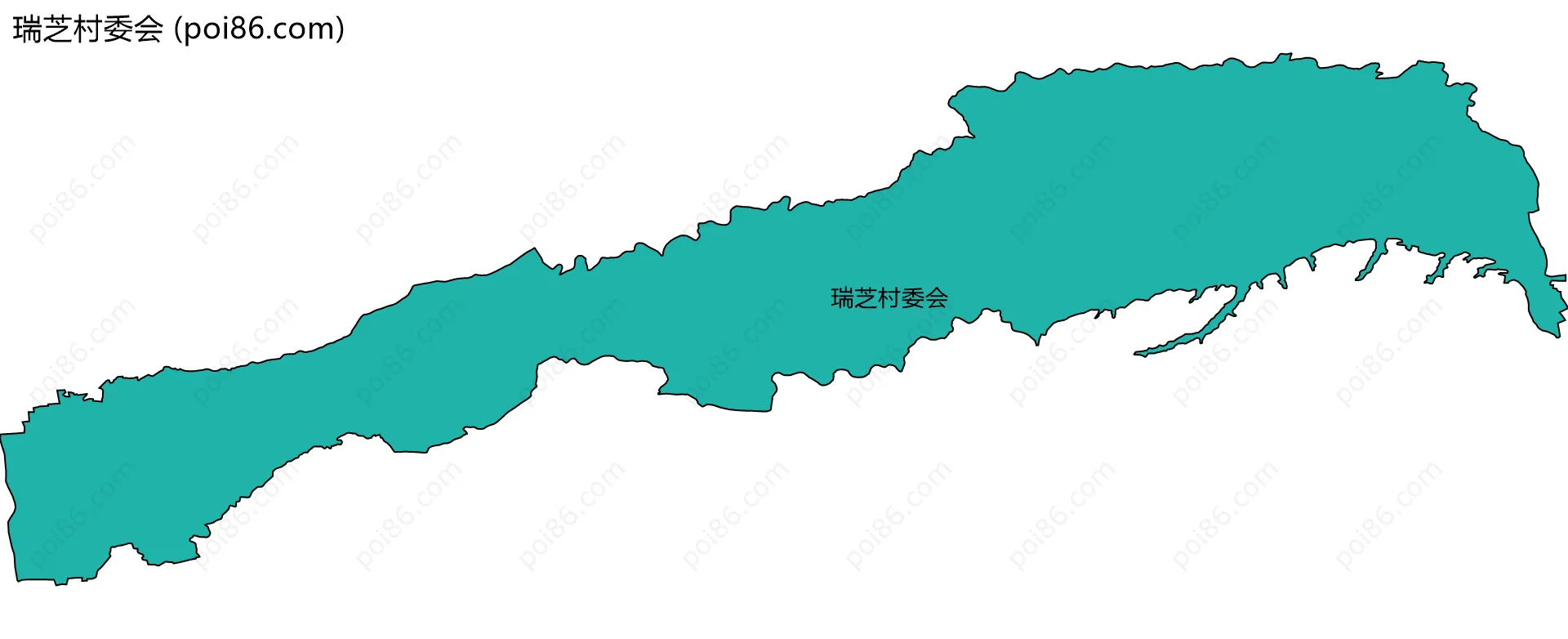 瑞芝村委会边界地图